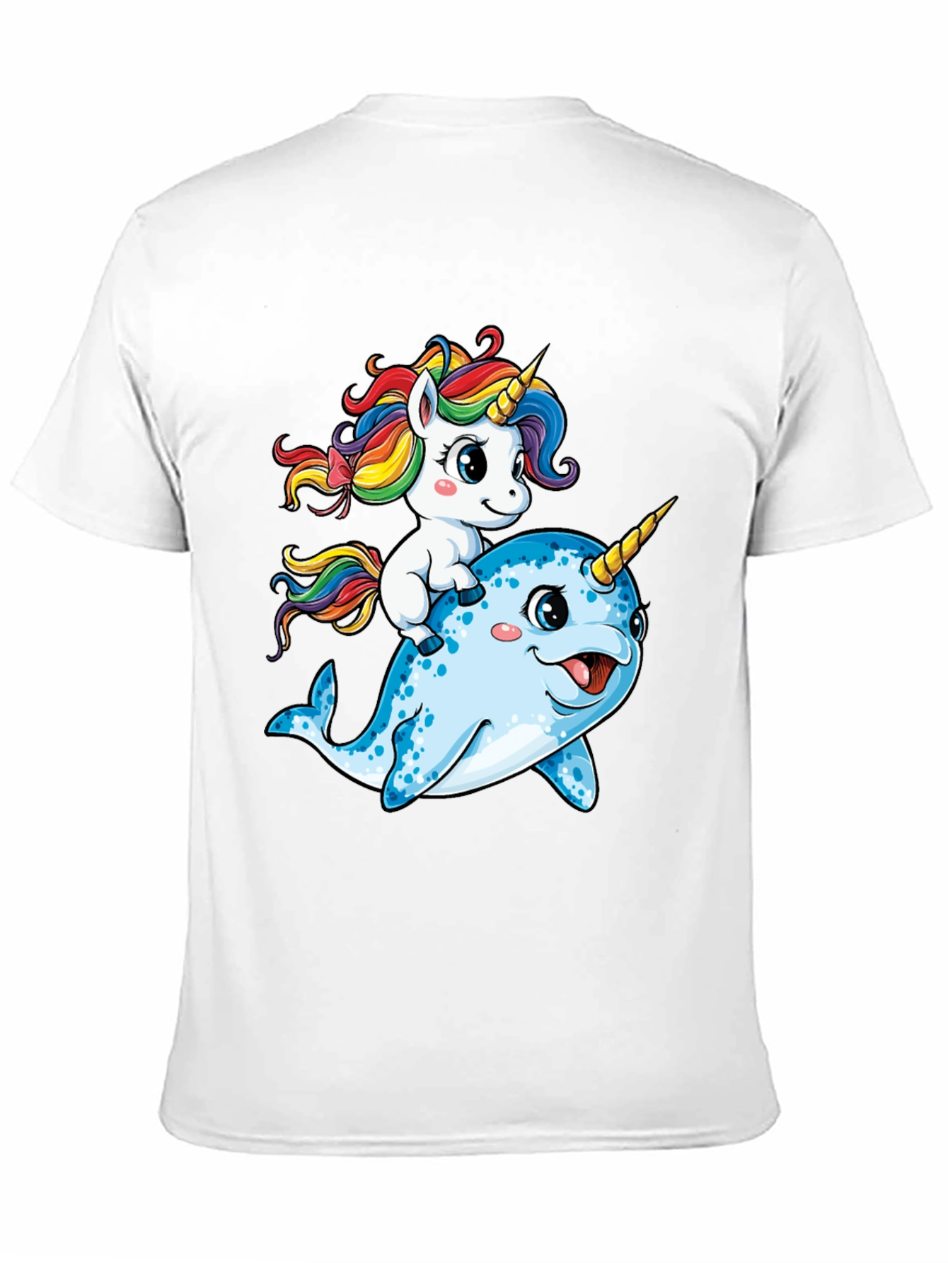 Unicorn Riding Narwhal T-Shirt