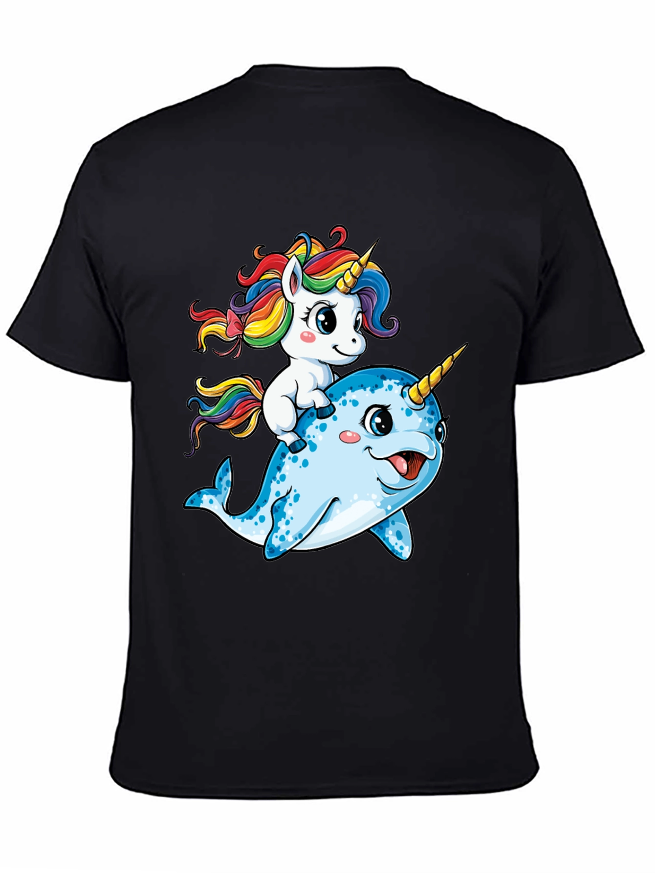 Unicorn Riding Narwhal T-Shirt