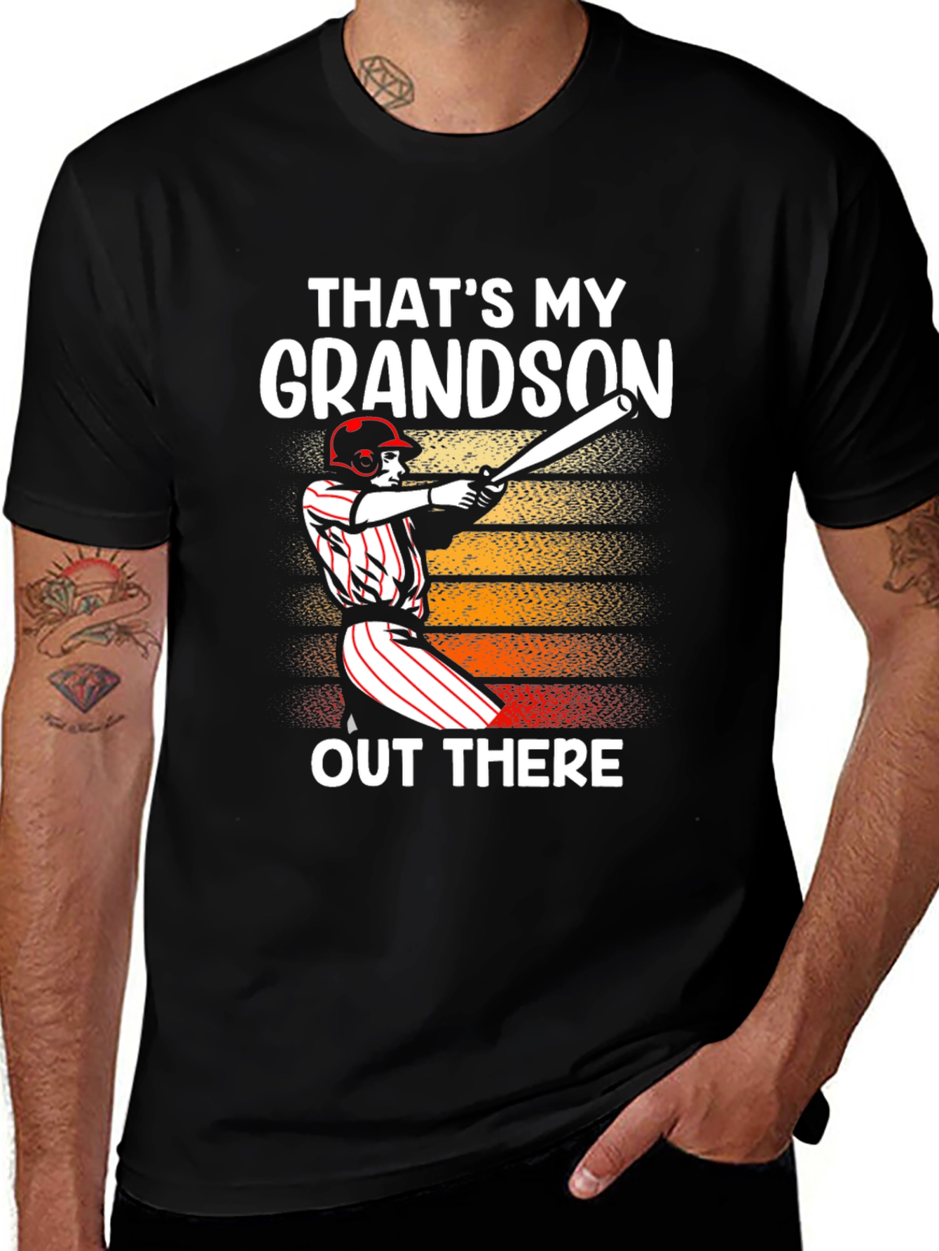 Thats My Grandson T-Shirt Baseball Graphic