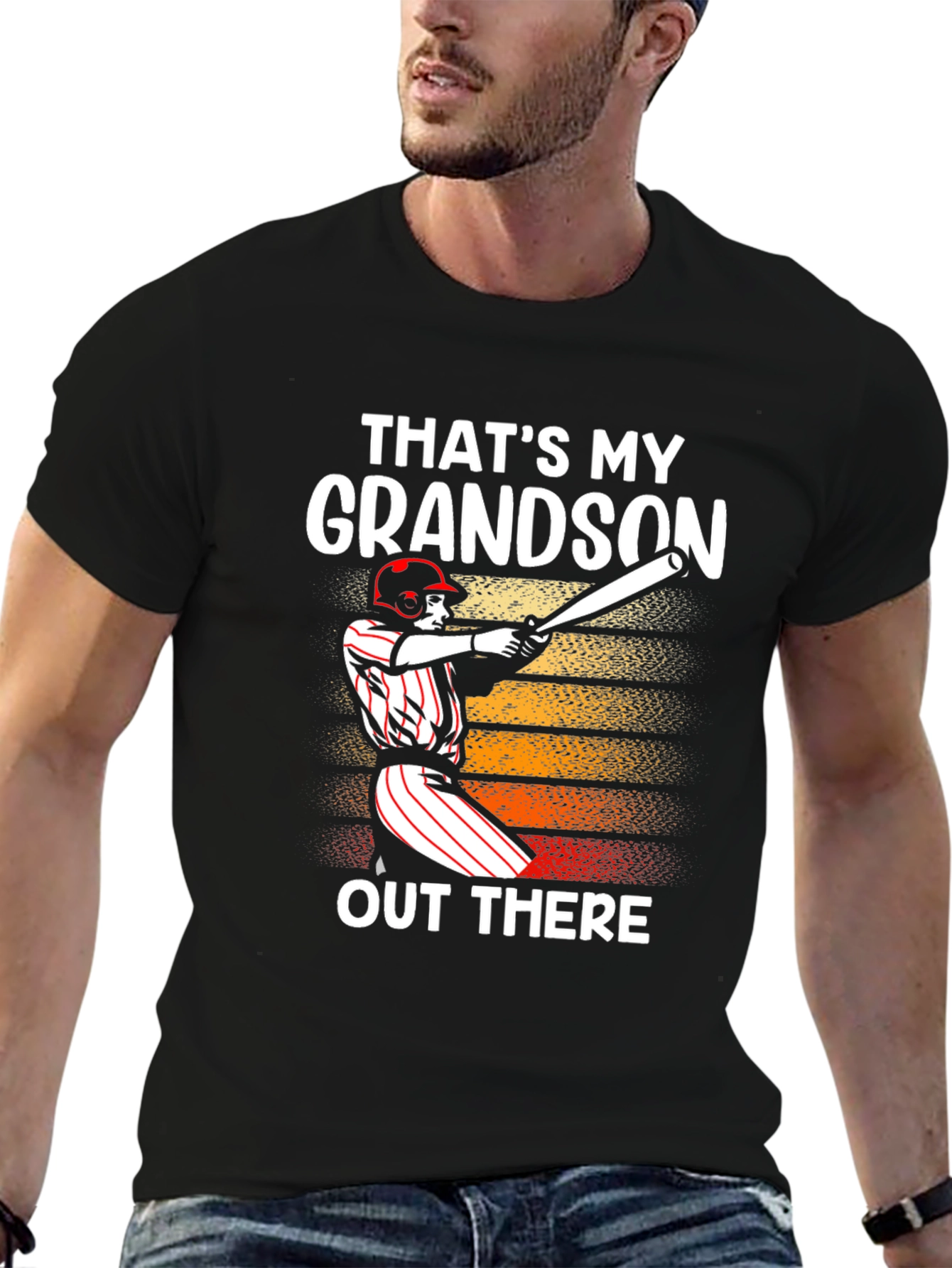 Thats My Grandson T-Shirt Baseball Graphic