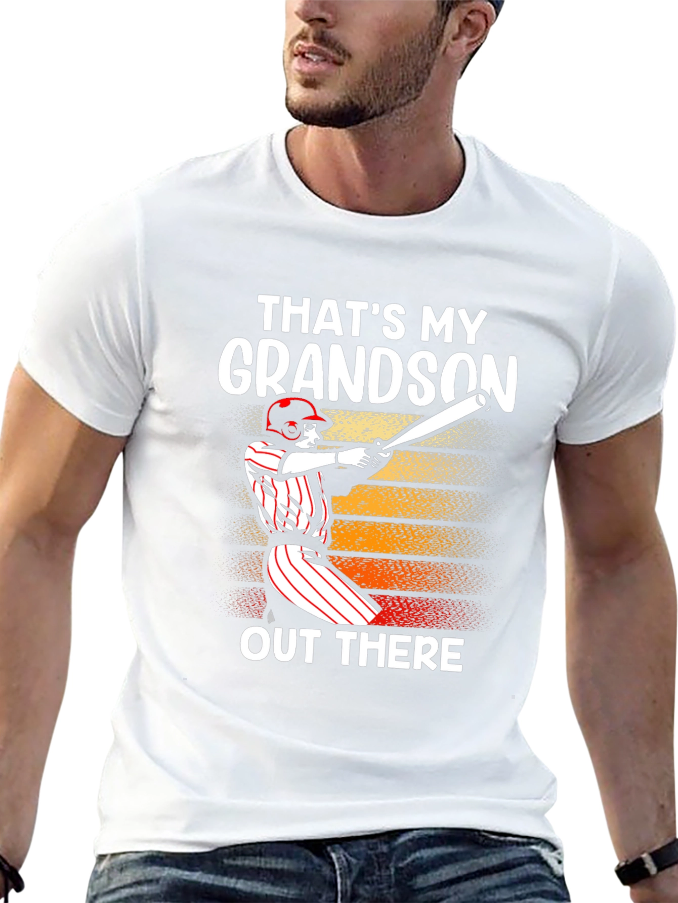 Thats My Grandson T-Shirt Baseball Graphic