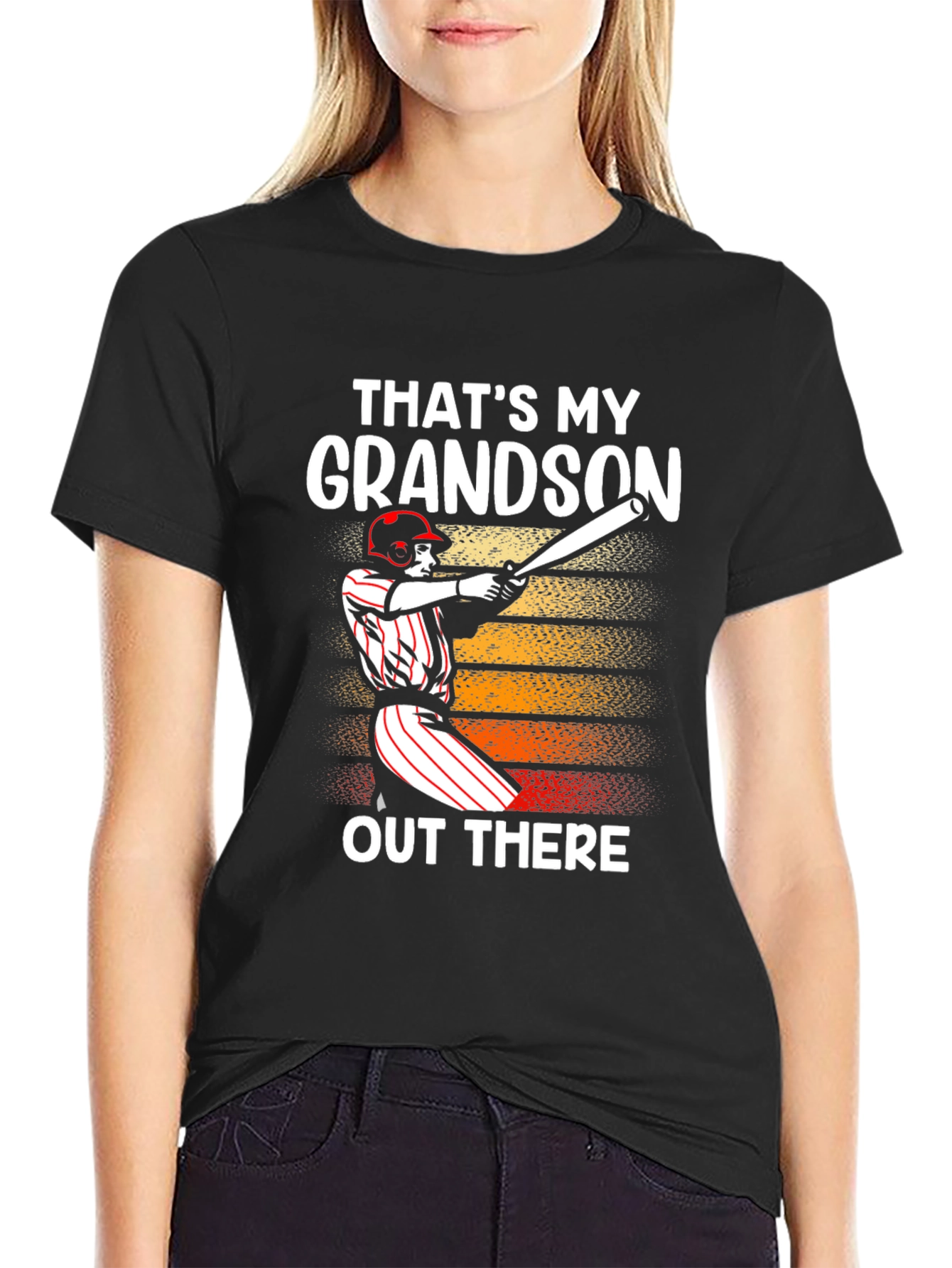 Thats My Grandson T-Shirt Baseball Graphic