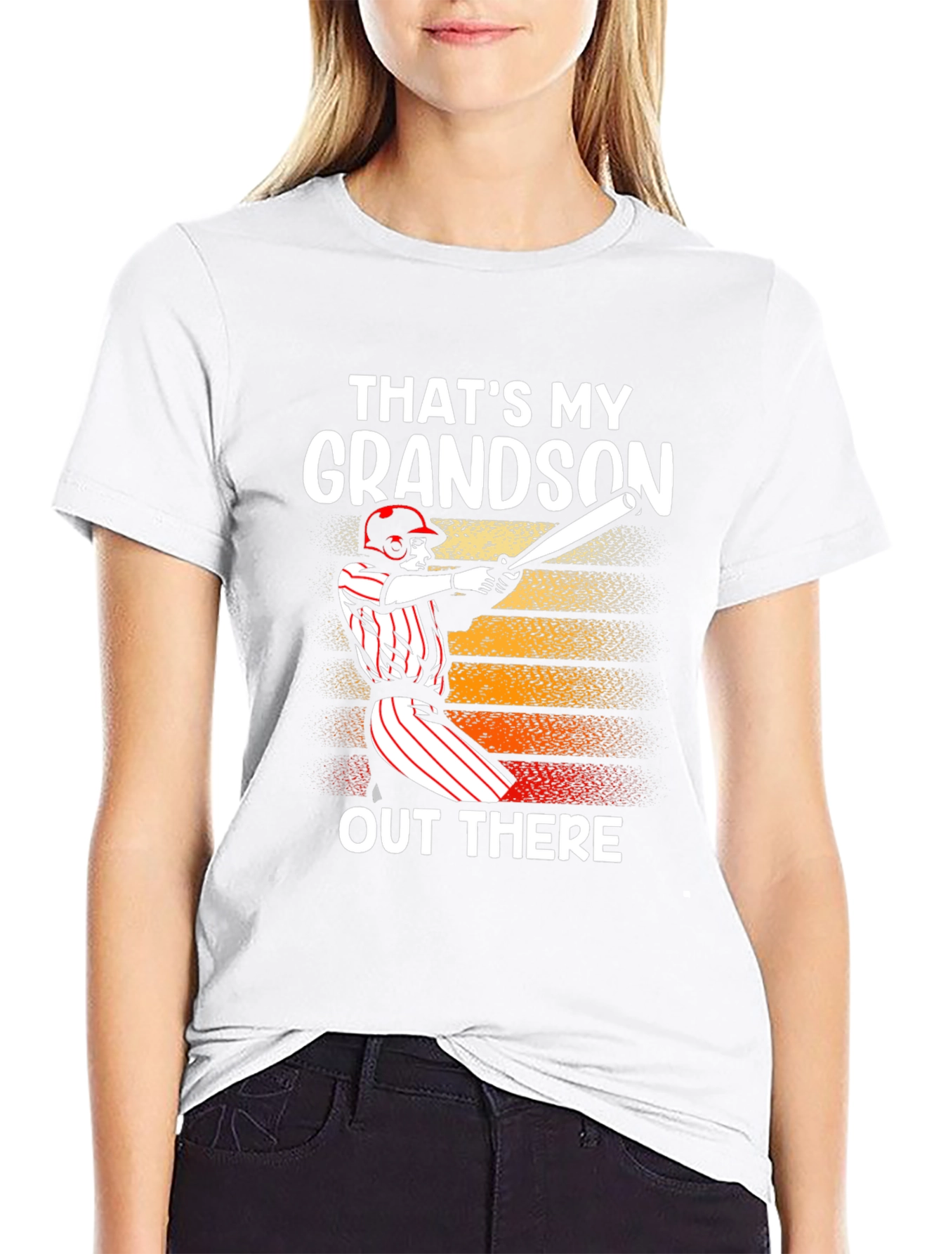 Thats My Grandson T-Shirt Baseball Graphic
