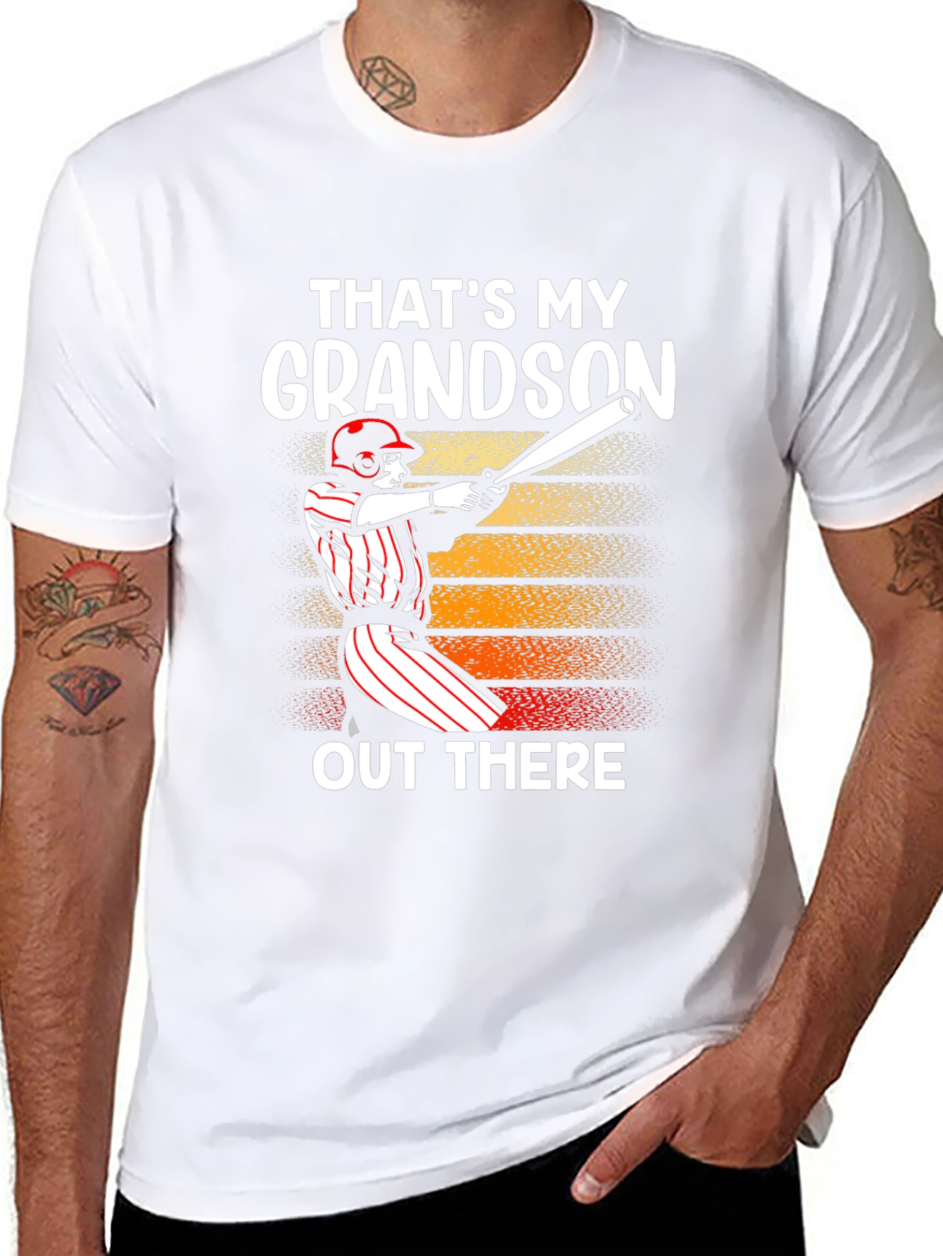 Thats My Grandson T-Shirt Baseball Graphic