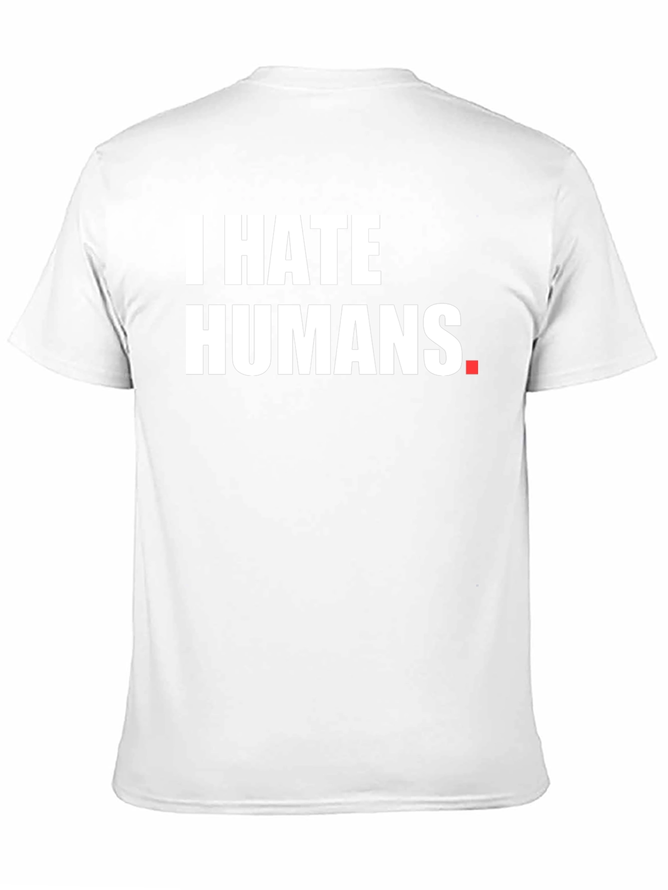 I HATE HUMANS Black Graphic Tee - Novelty Shirt
