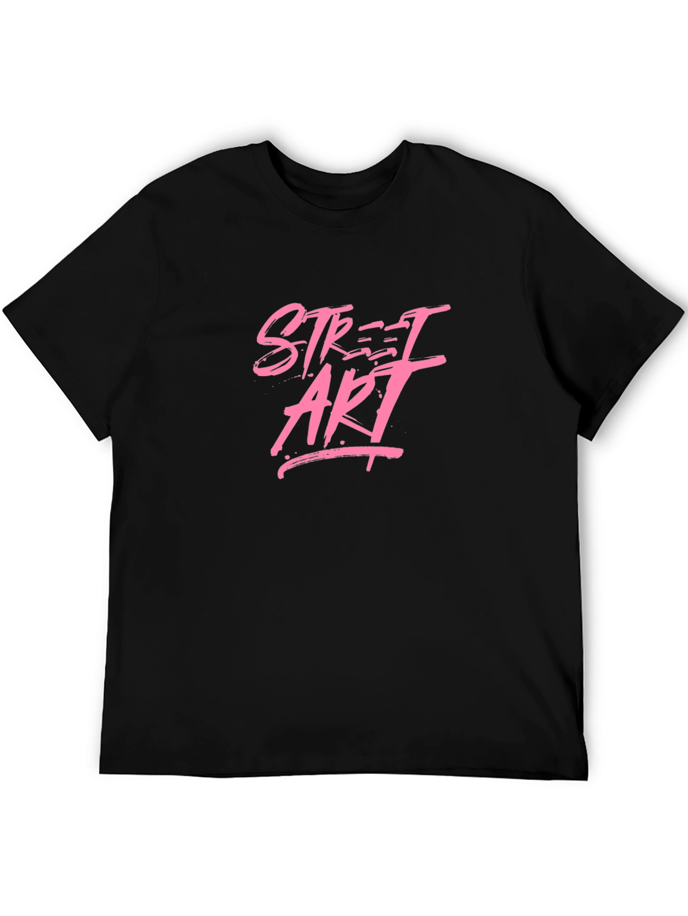 Street Art Graphic Black T-Shirt