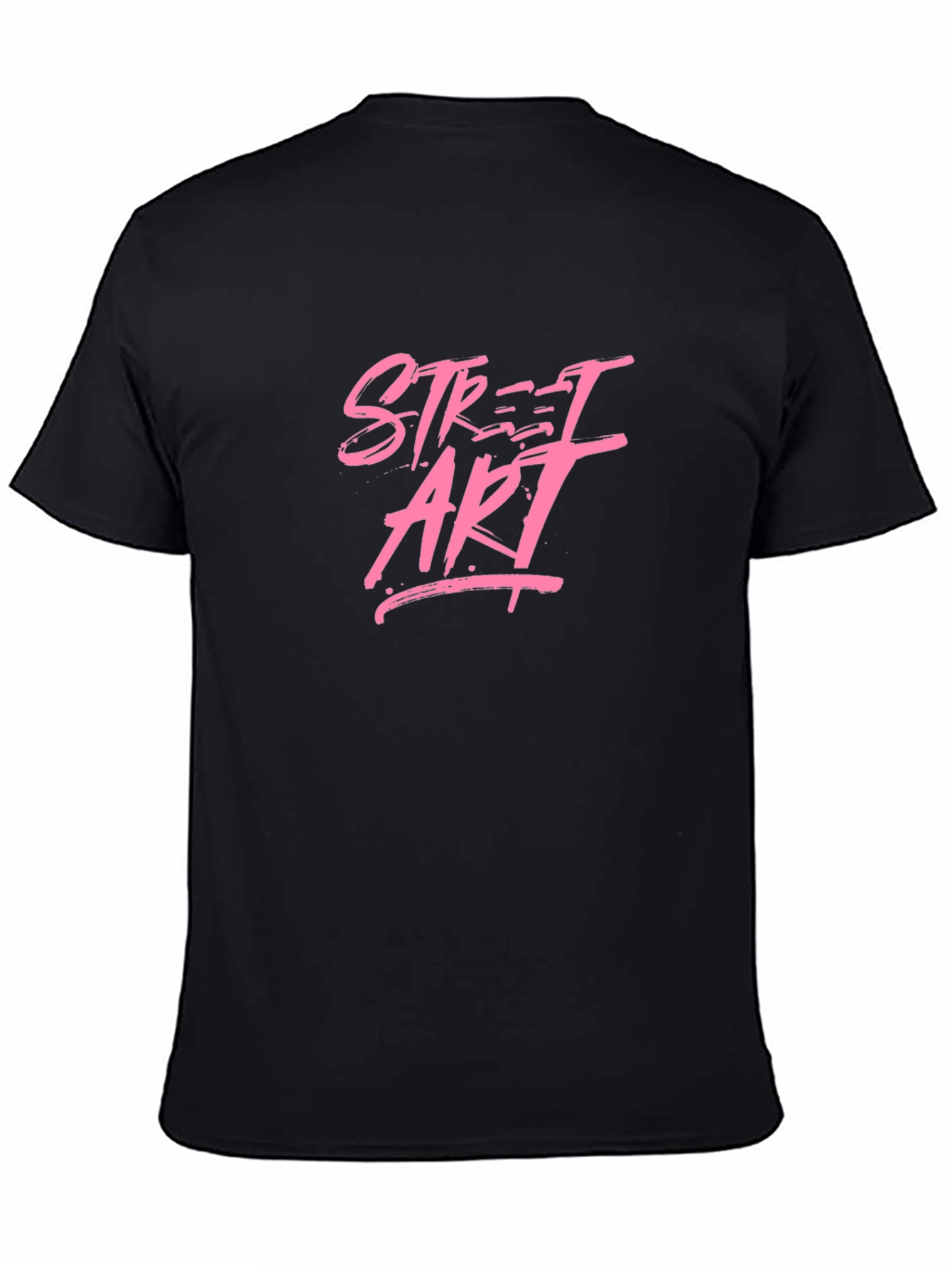 Street Art Graphic Black T-Shirt