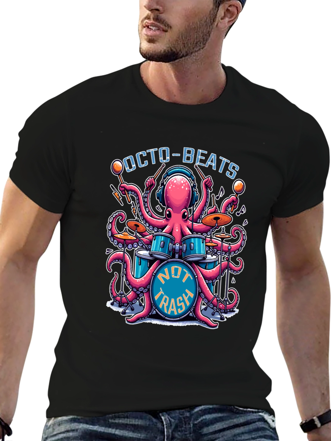 Octo-Beats Graphic T-Shirt