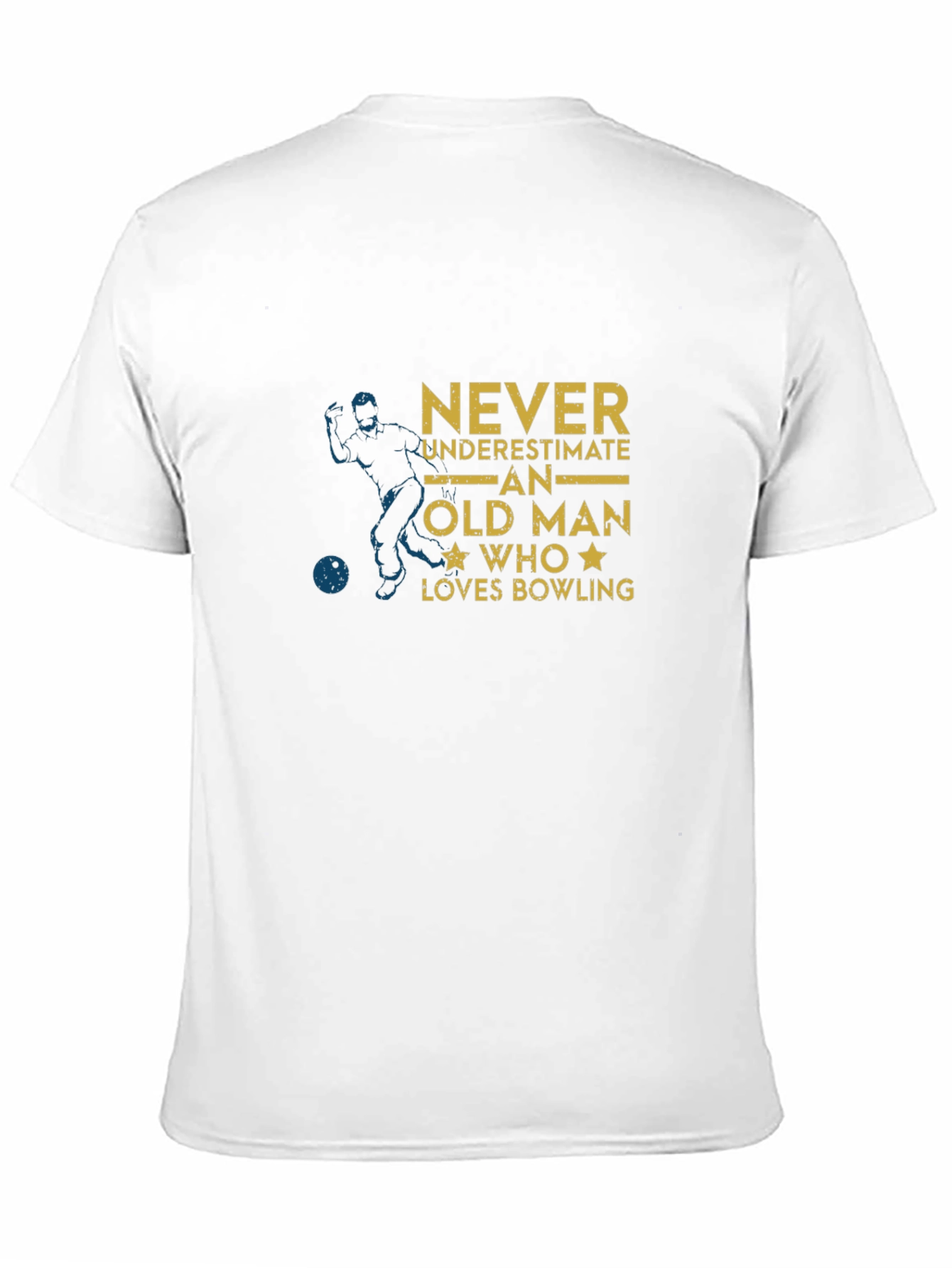 Never Underestimate An Old Man Who Loves Bowling T-Shirt