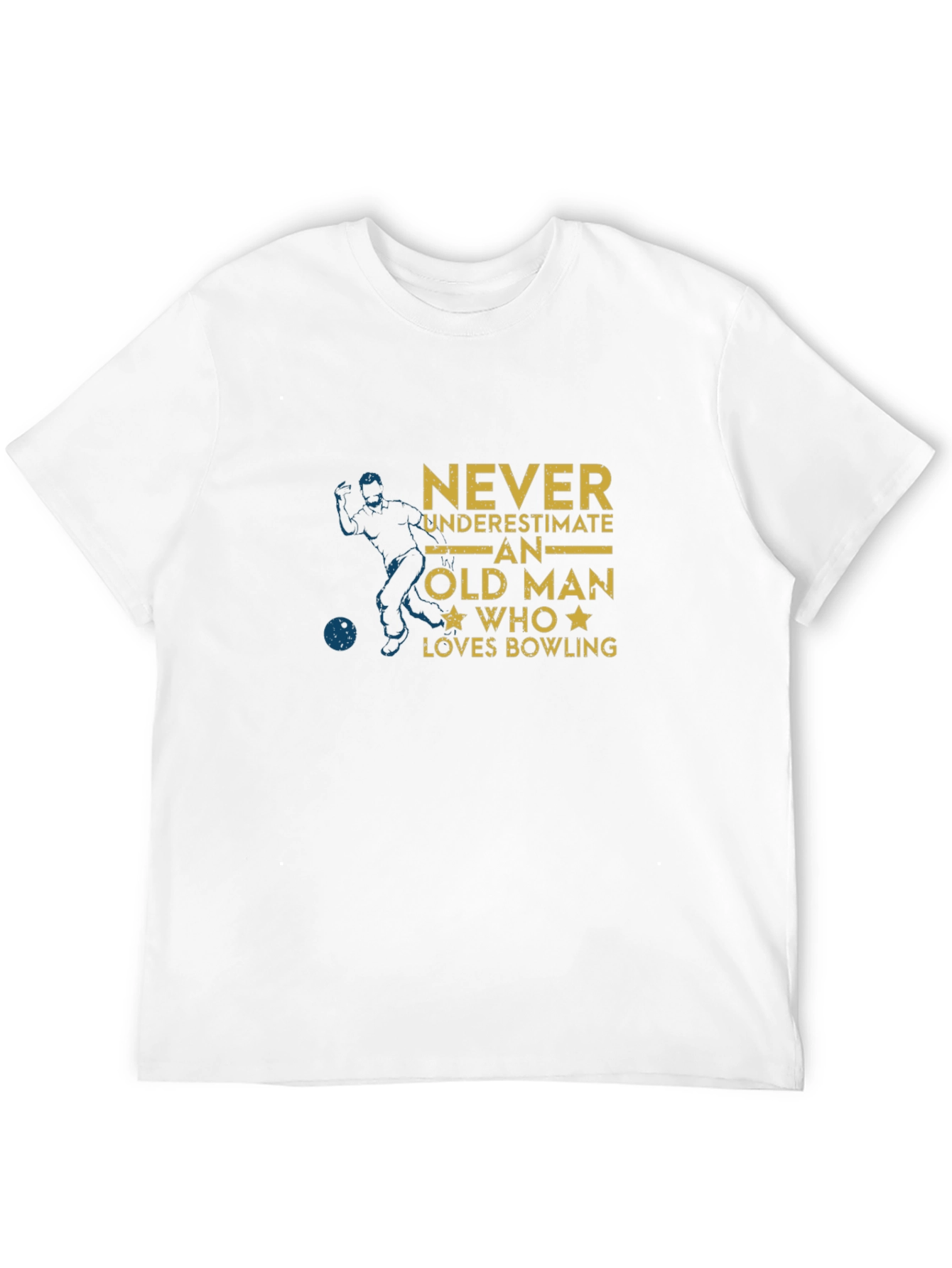 Never Underestimate An Old Man Who Loves Bowling T-Shirt