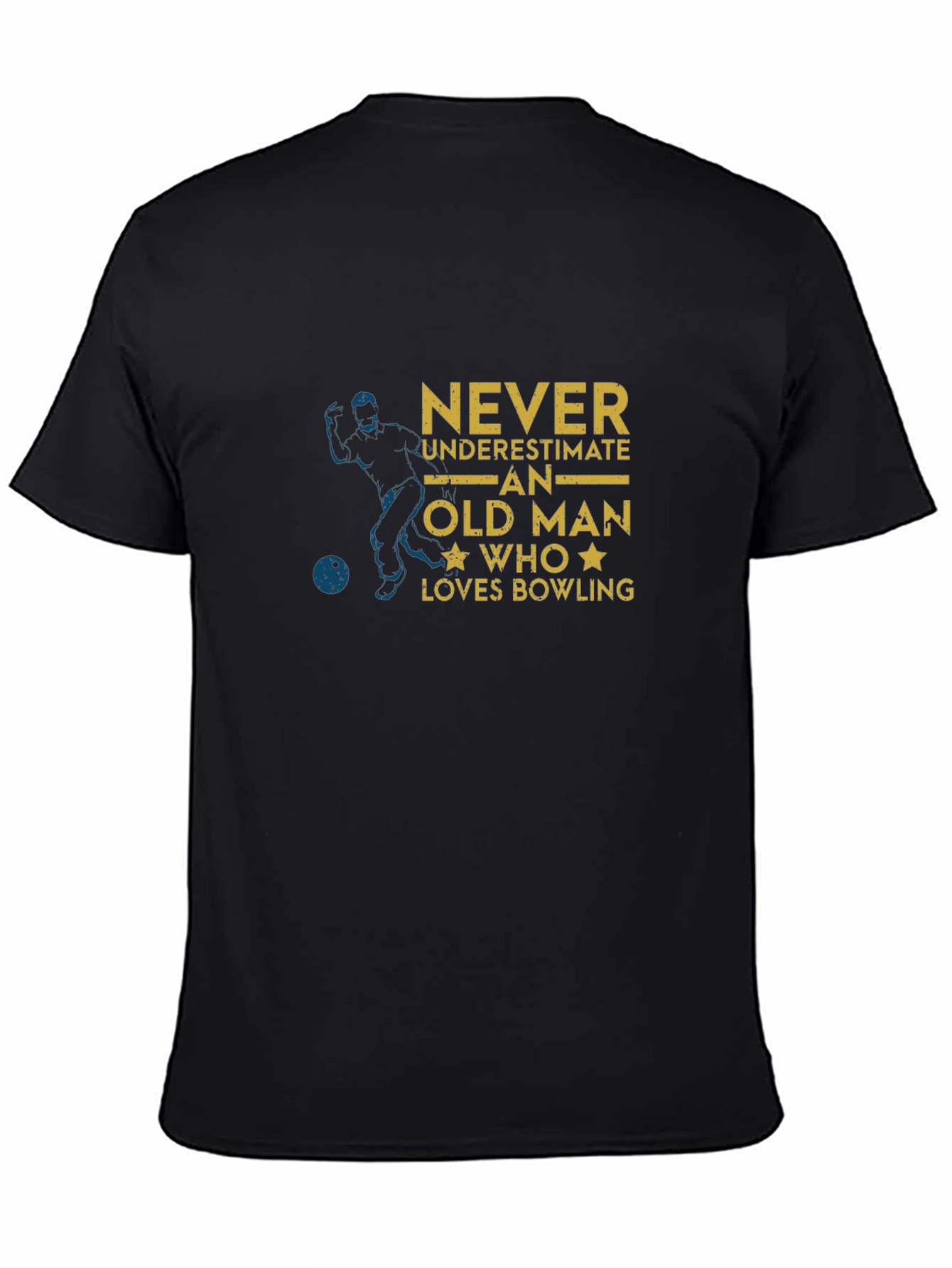 Never Underestimate An Old Man Who Loves Bowling T-Shirt