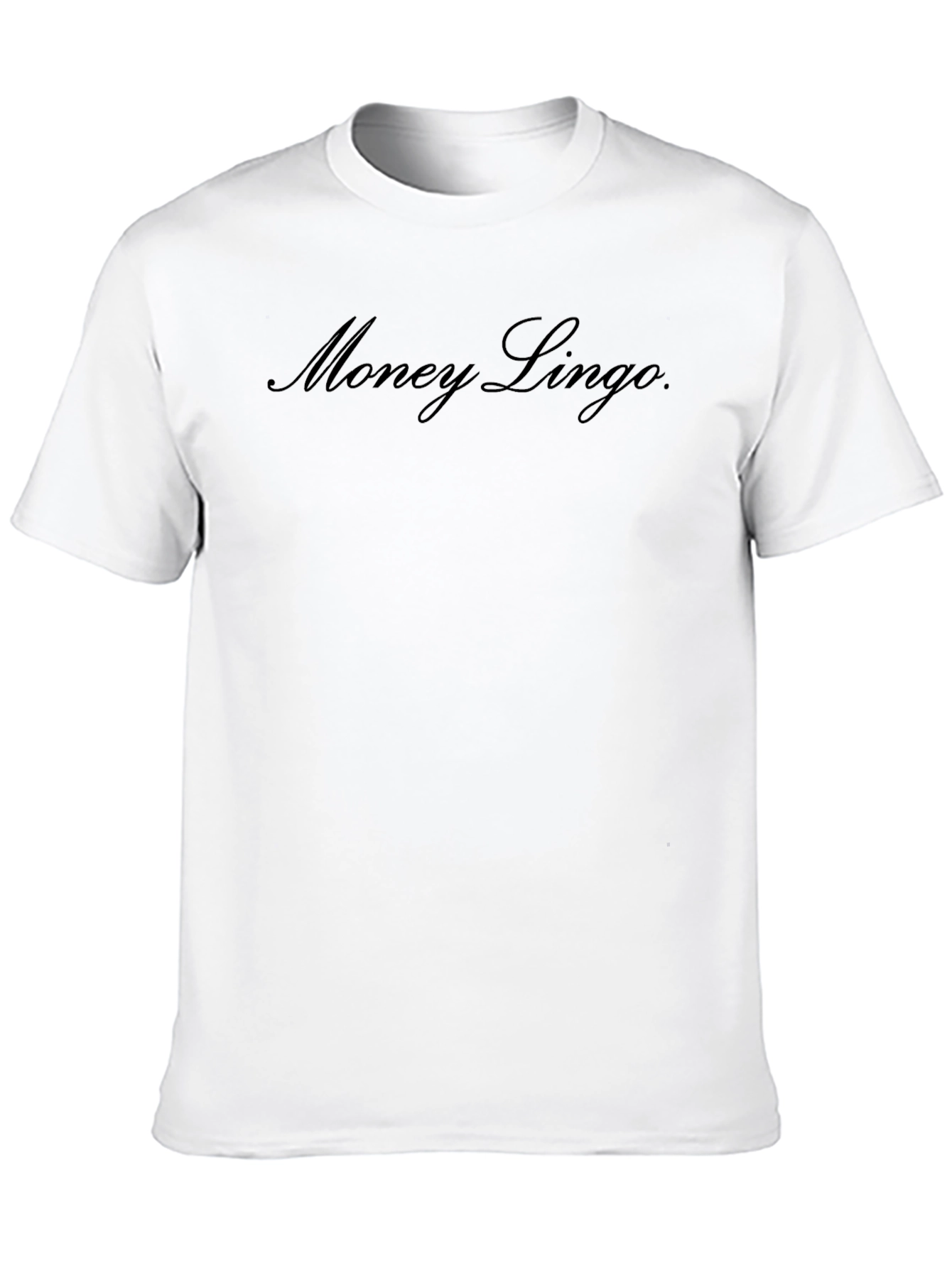 Money Lingo Black T-Shirt - Stylish Crew Neck Tee