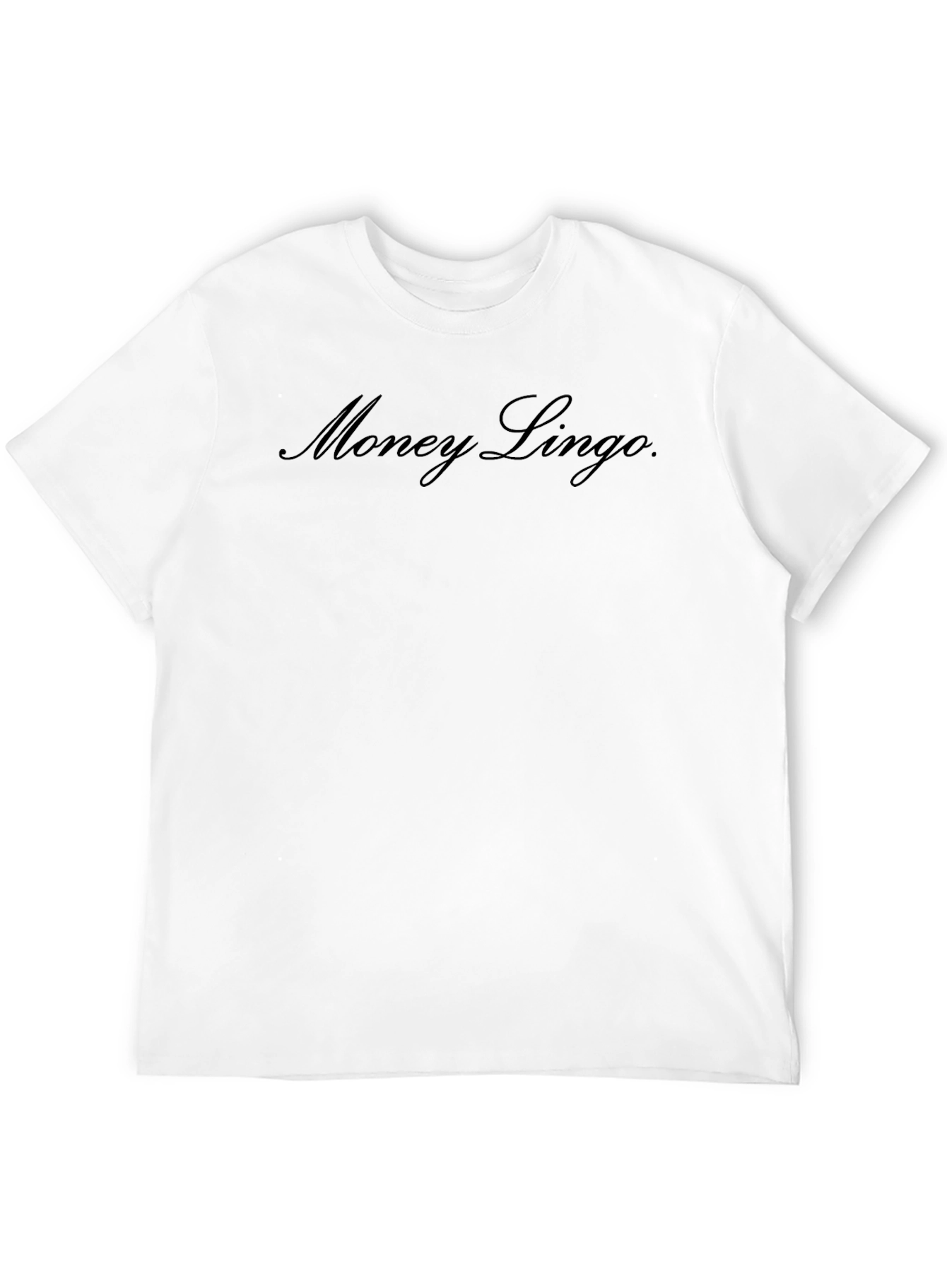 Money Lingo Black T-Shirt - Stylish Crew Neck Tee