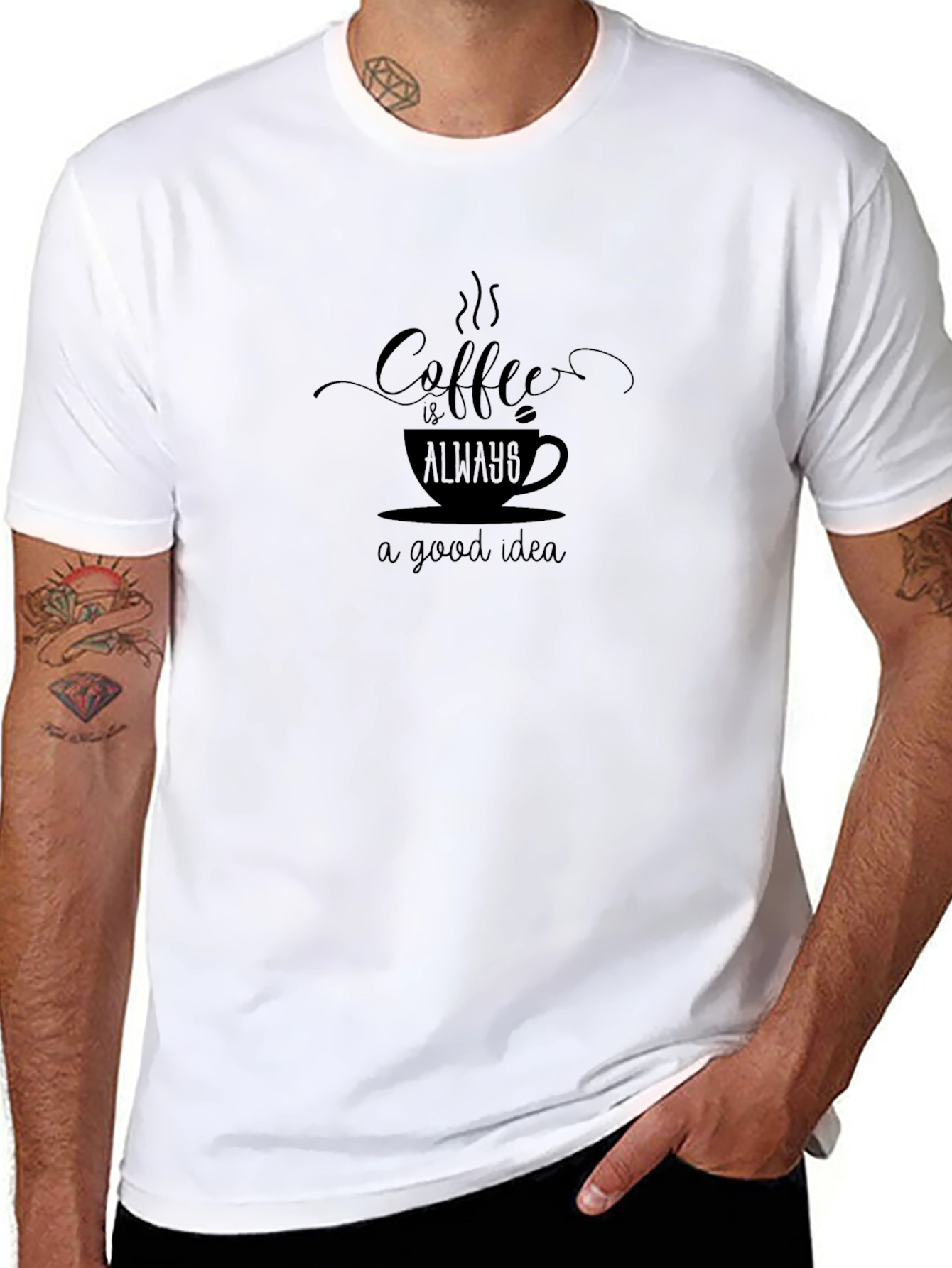 Coffee is Always a Good Idea Black T-Shirt