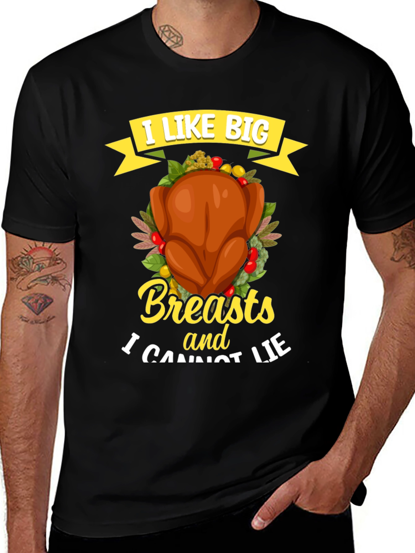 I Like Big Breasts Funny Turkey T-Shirt