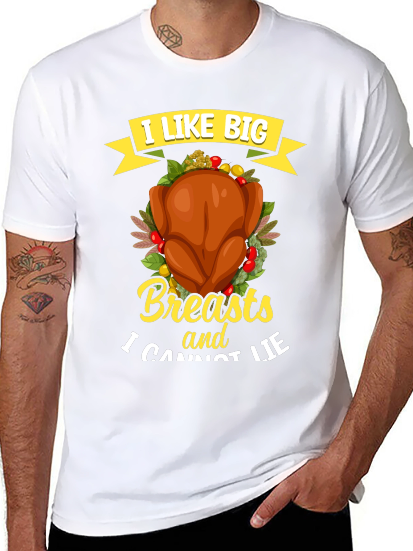 I Like Big Breasts Funny Turkey T-Shirt