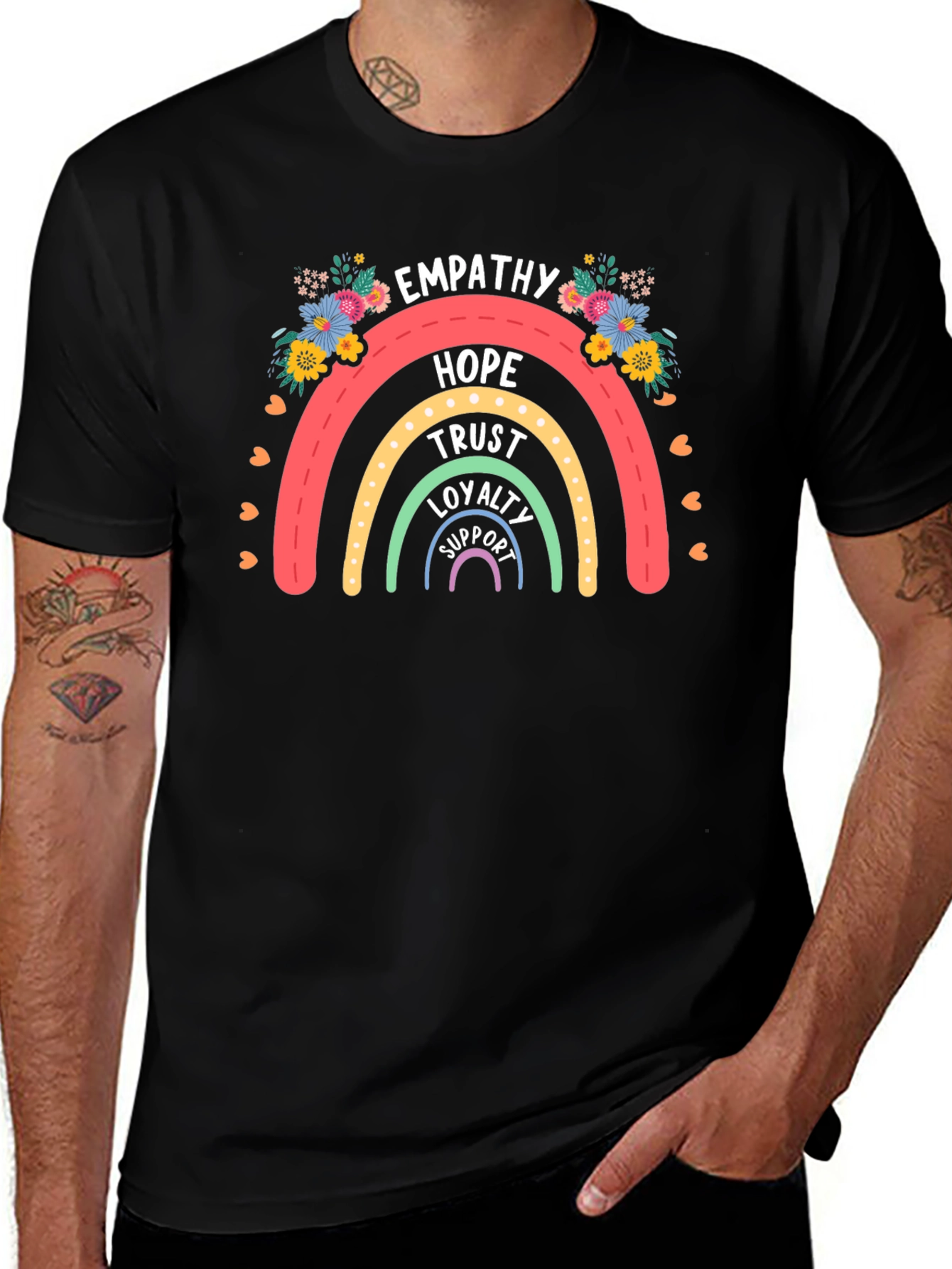 Empathy Rainbow Graphic T-Shirt