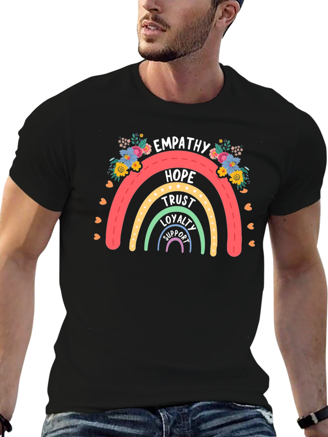 Empathy Rainbow Graphic T-Shirt
