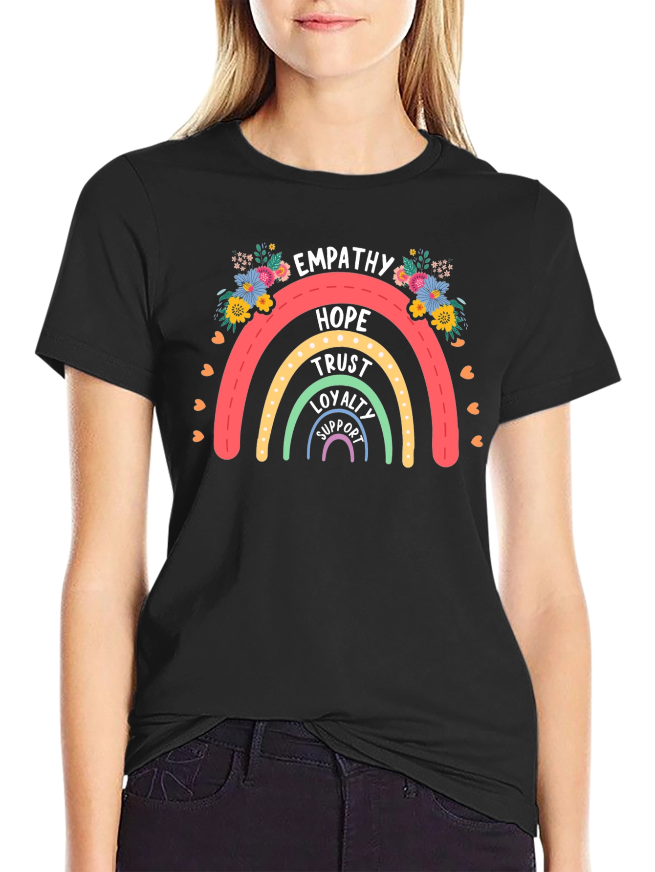 Empathy Rainbow Graphic T-Shirt