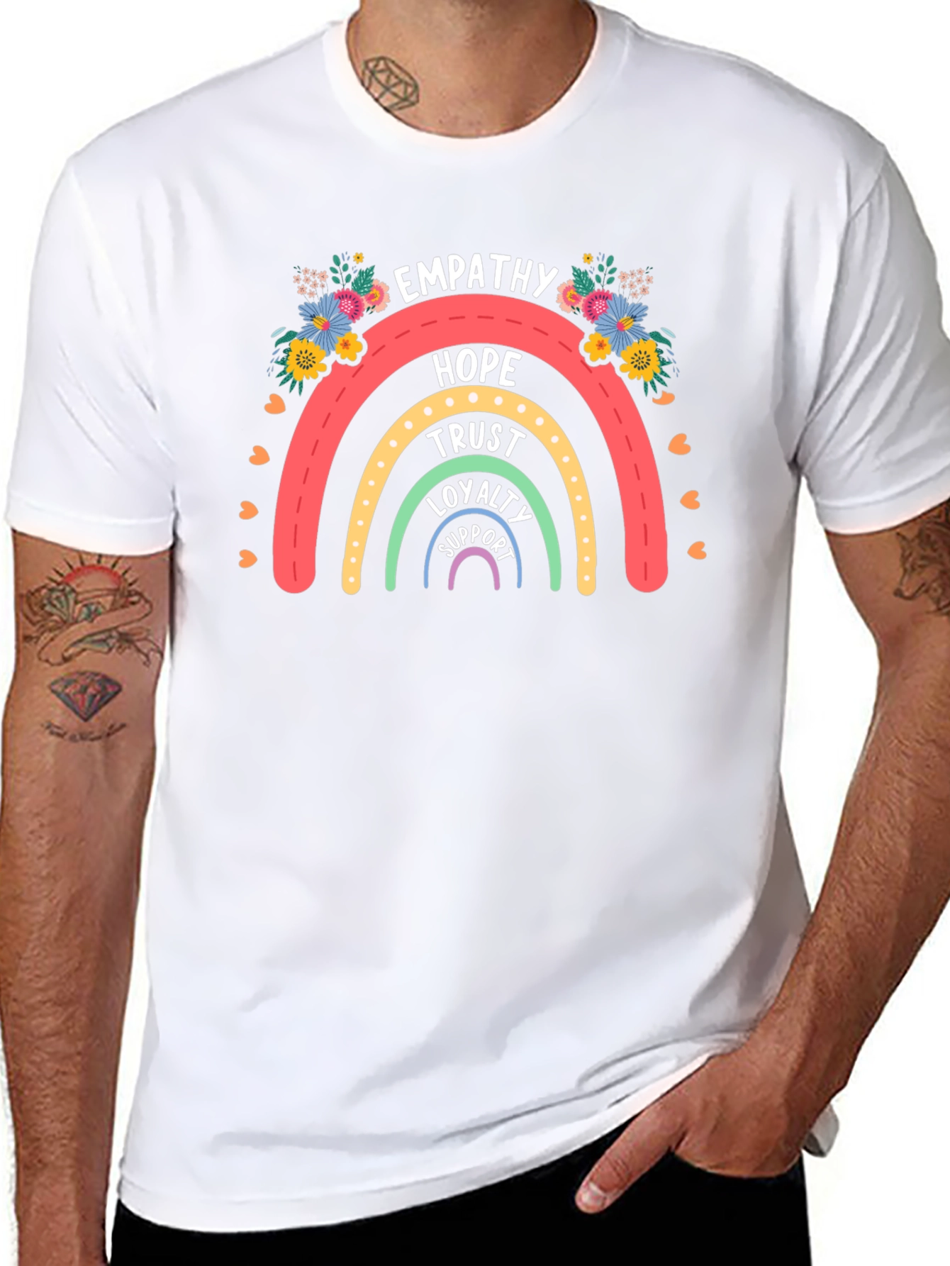 Empathy Rainbow Graphic T-Shirt