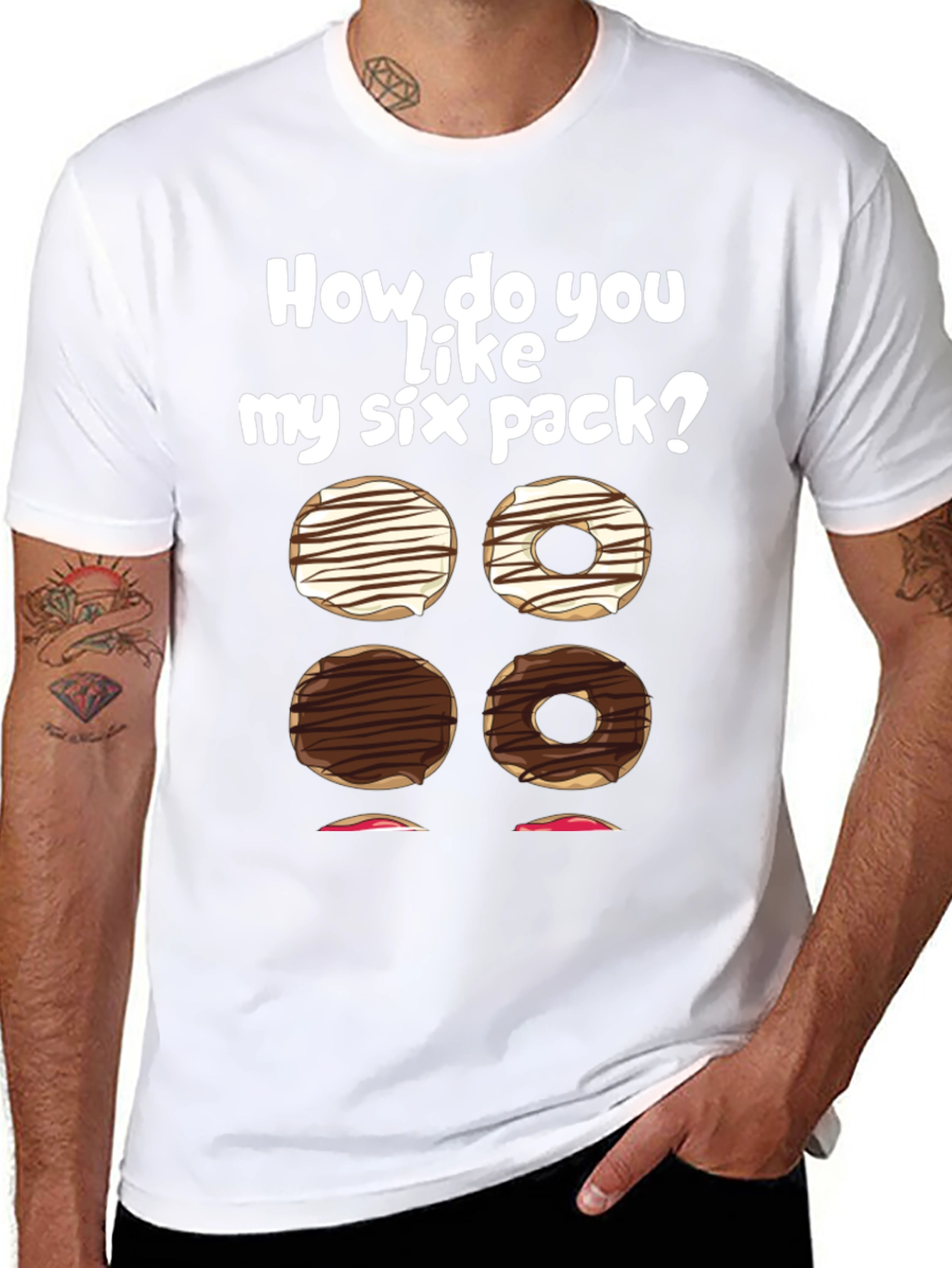 Funny Six Pack Donut T-Shirt