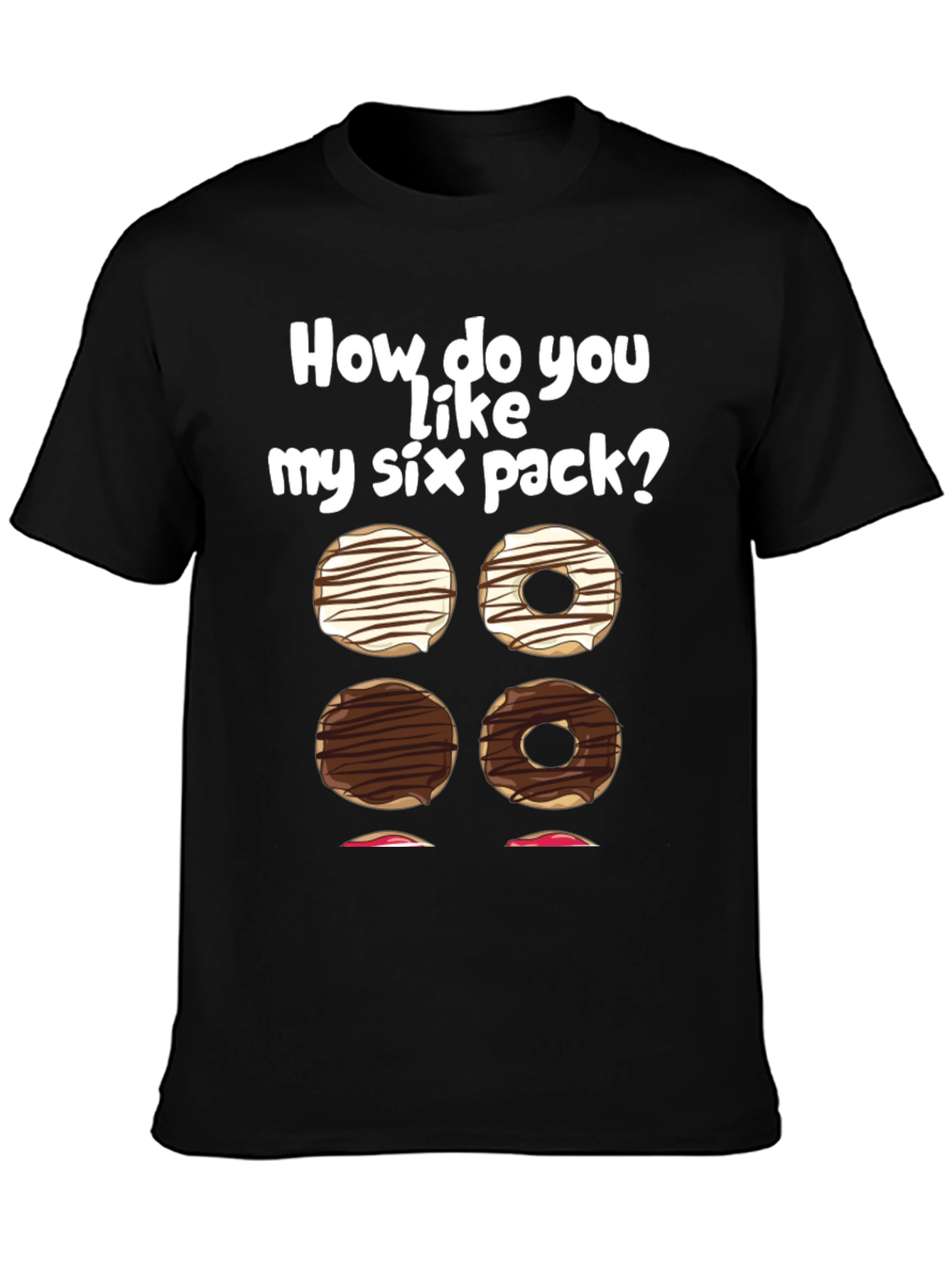 Funny Six Pack Donut T-Shirt