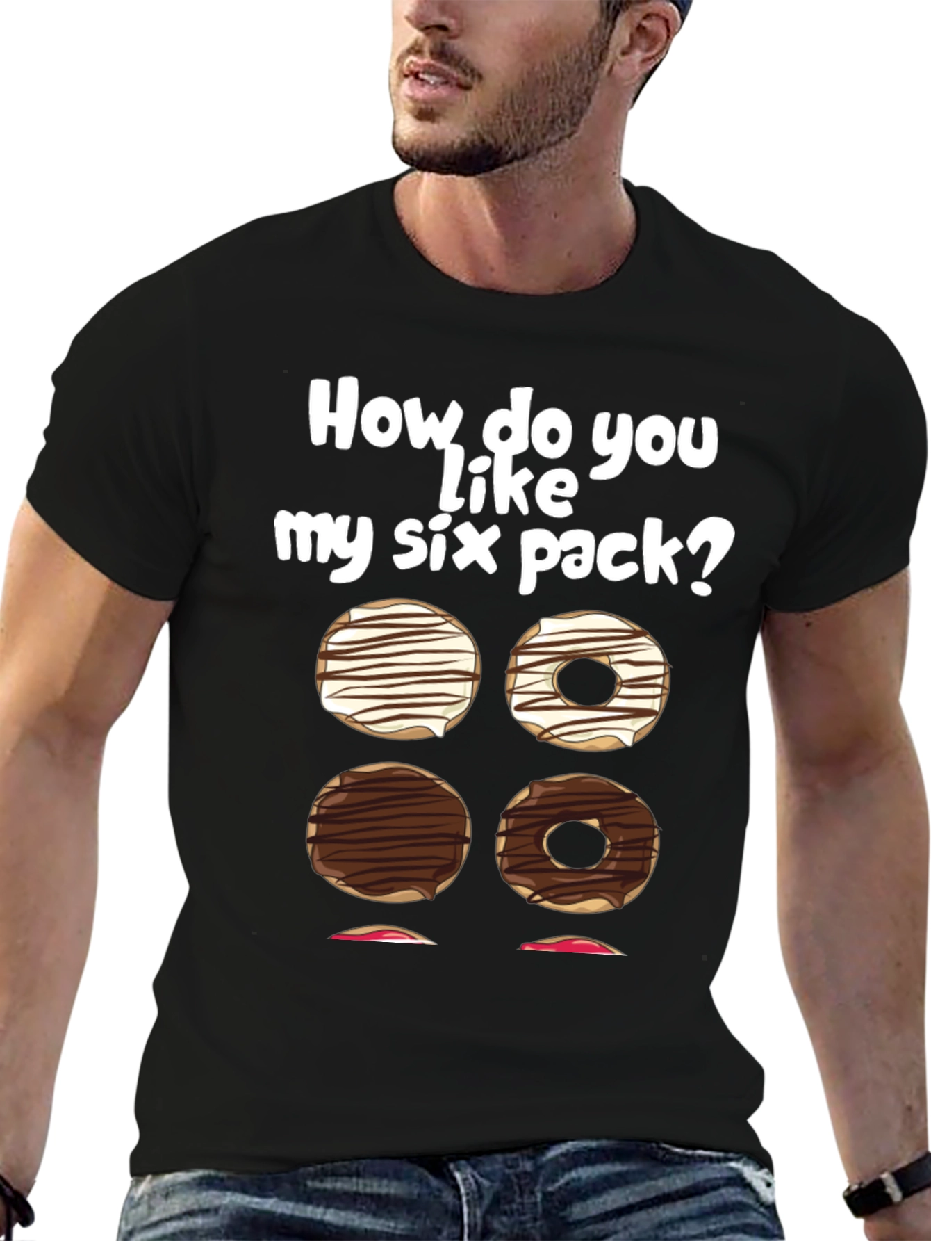 Funny Six Pack Donut T-Shirt