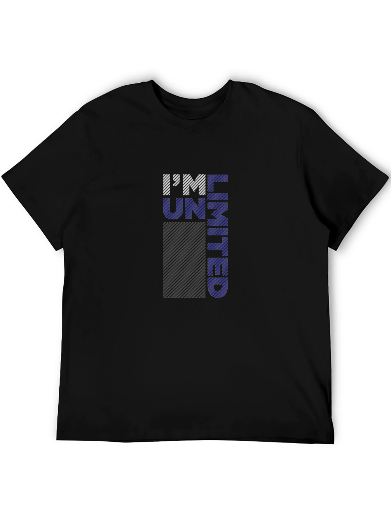 Im Unlimited Graphic Print Black T-Shirt