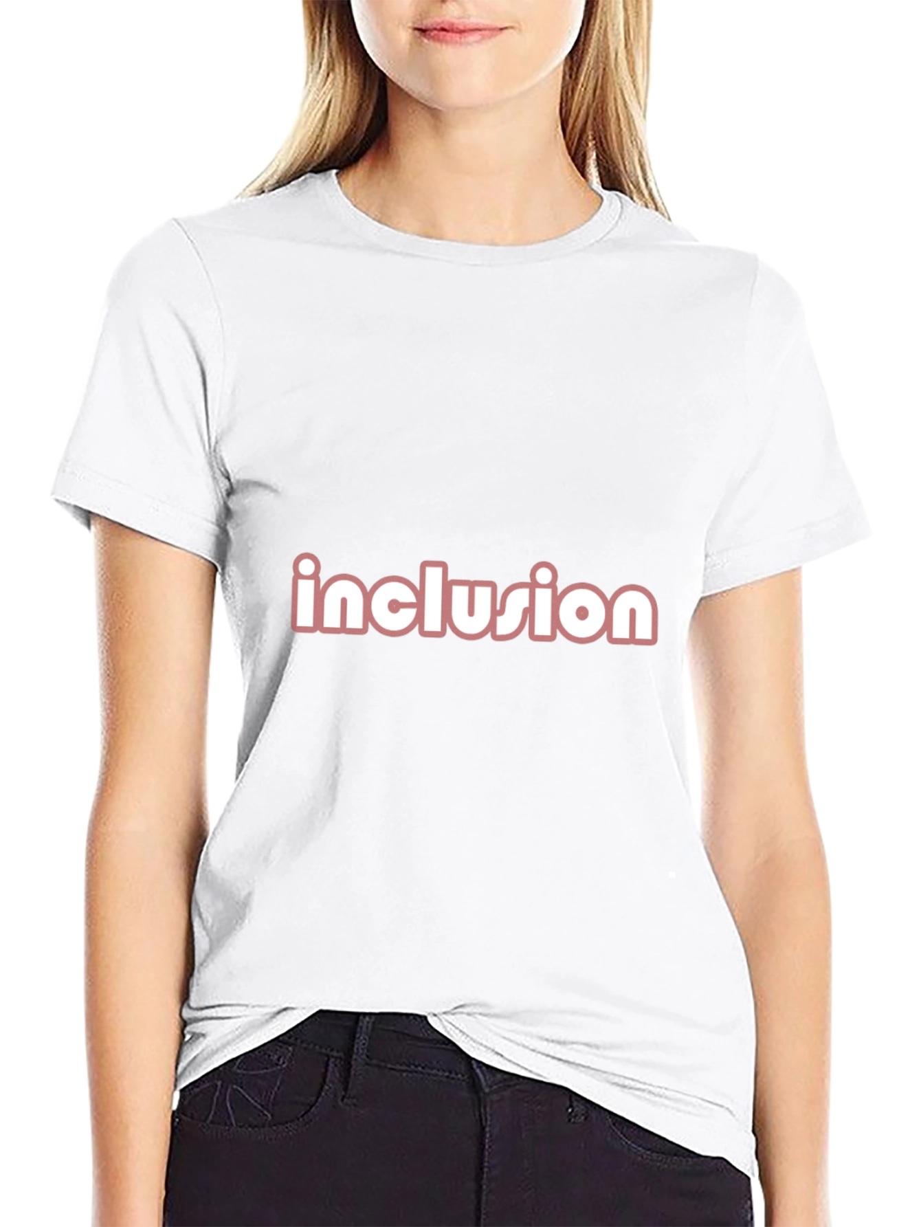 Inclusion T-Shirt Black Crew Neck