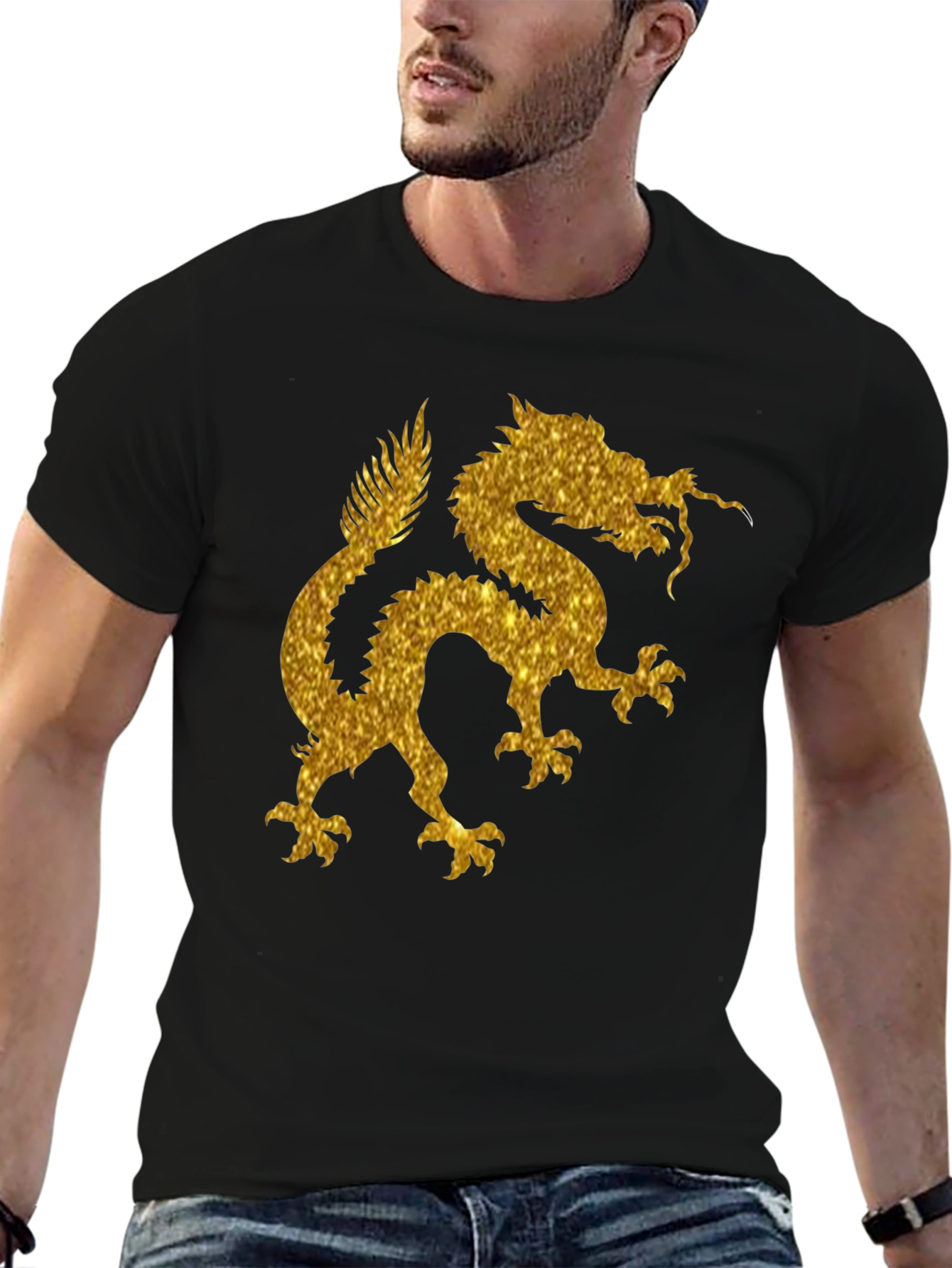 Golden Dragon Graphic T-Shirt