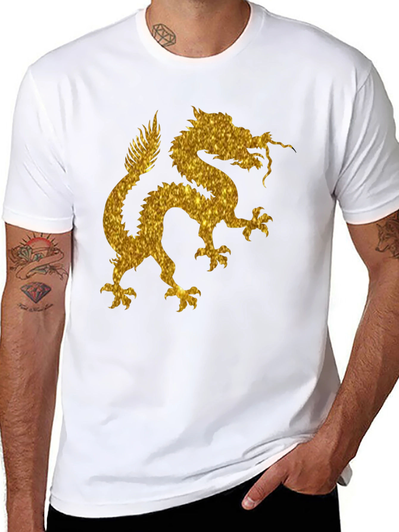 Golden Dragon Graphic T-Shirt