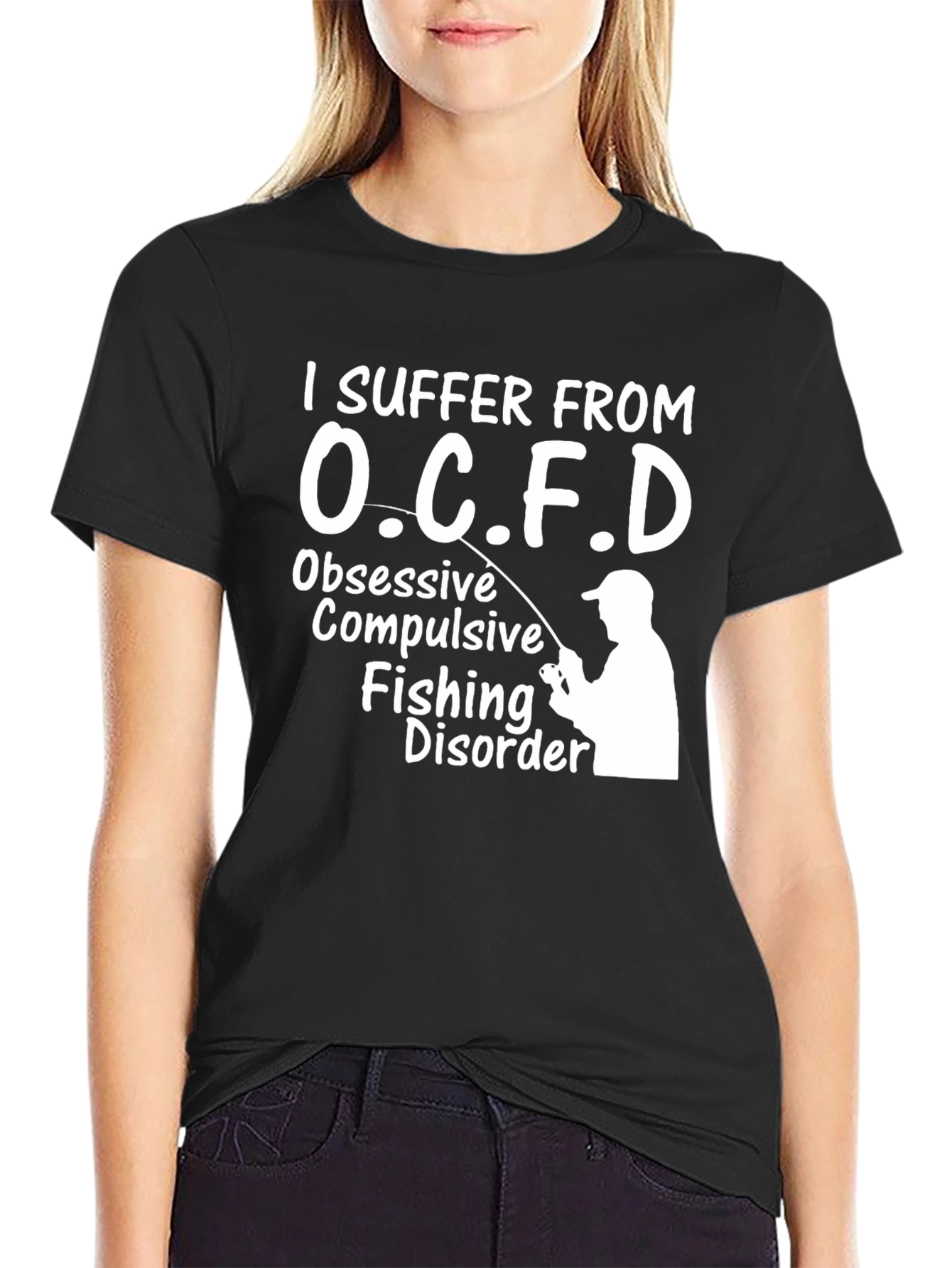 OCFD Fishing Disorder Black Graphic Tee