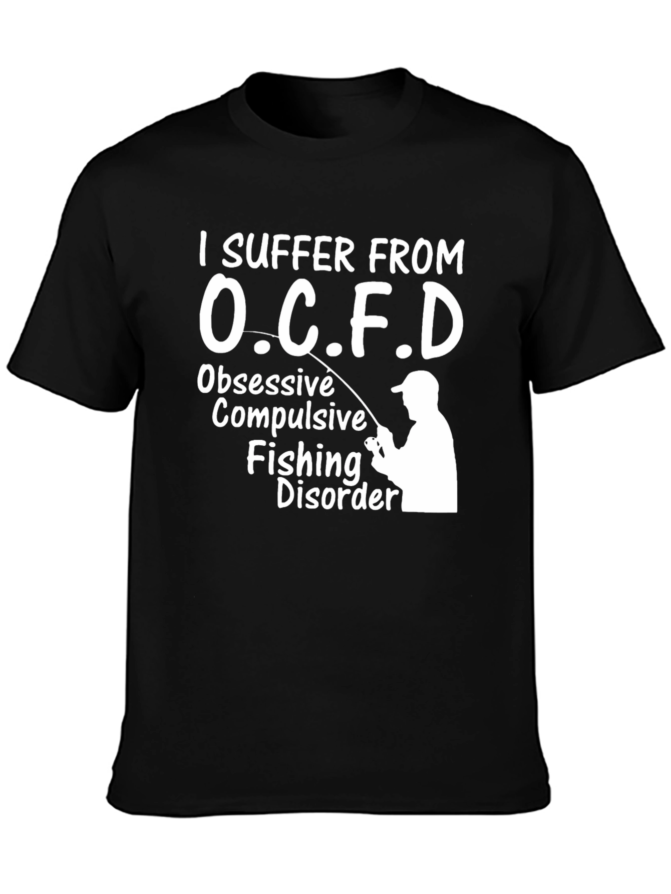 OCFD Fishing Disorder Black Graphic Tee