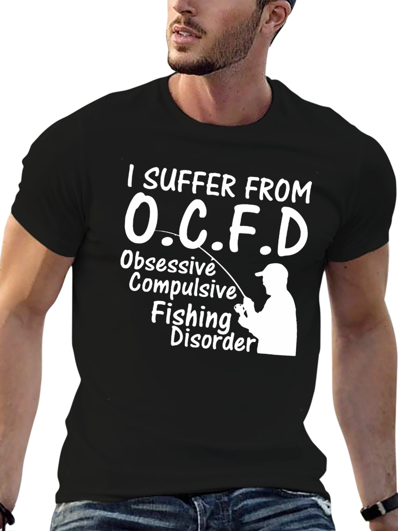 OCFD Fishing Disorder Black Graphic Tee