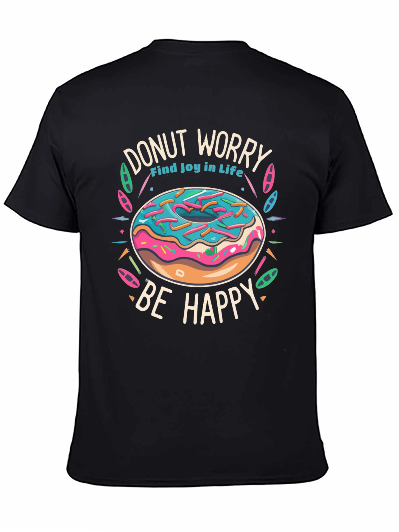 Donut Worry Be Happy Graphic Tee