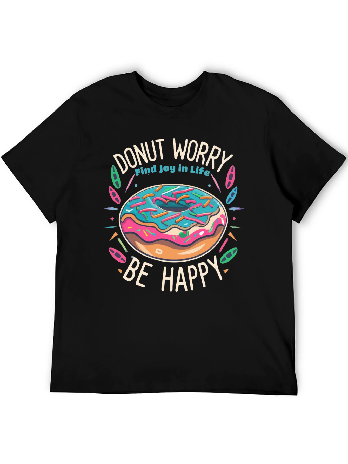 Donut Worry Be Happy Graphic Tee