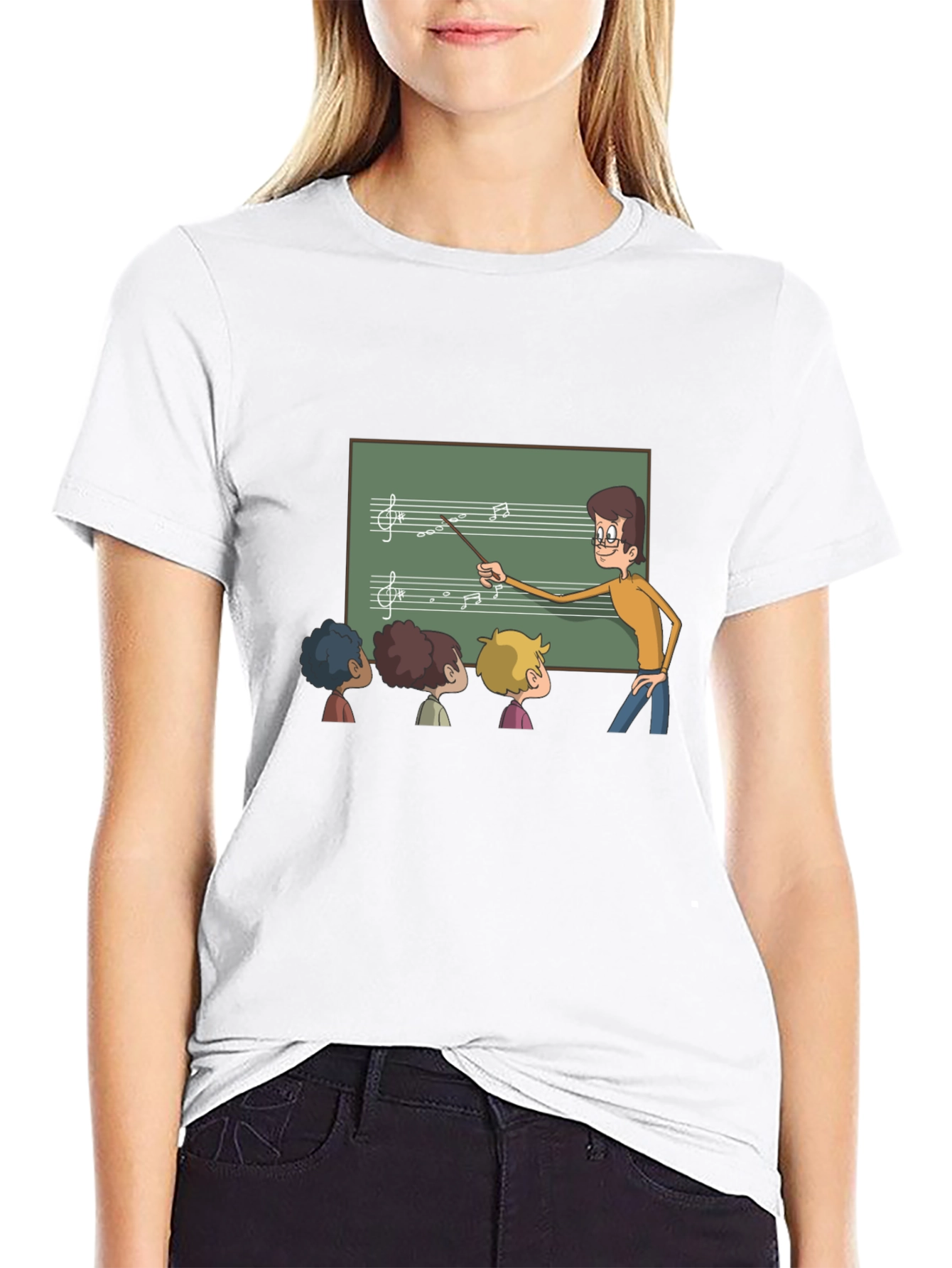 Music Teacher Black T-Shirt