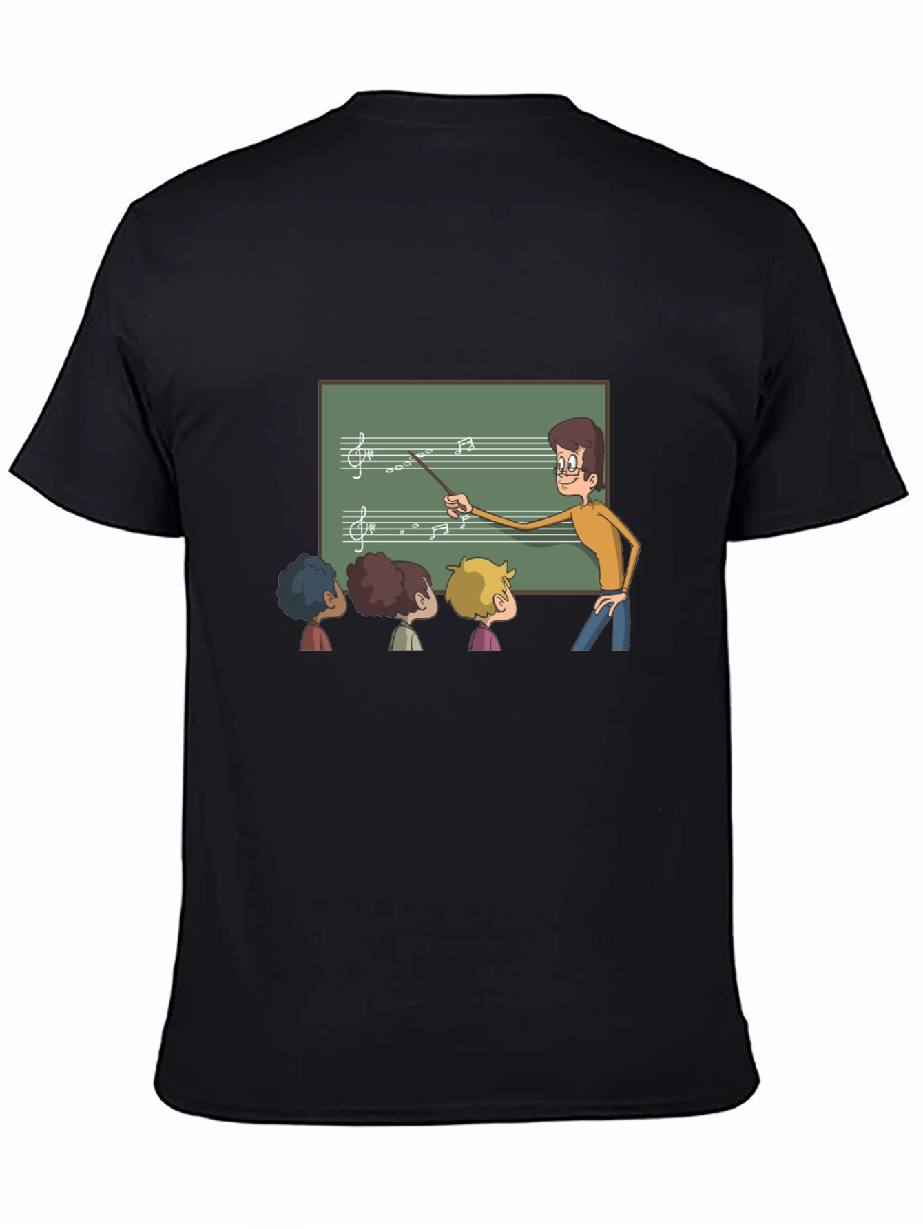 Music Teacher Black T-Shirt