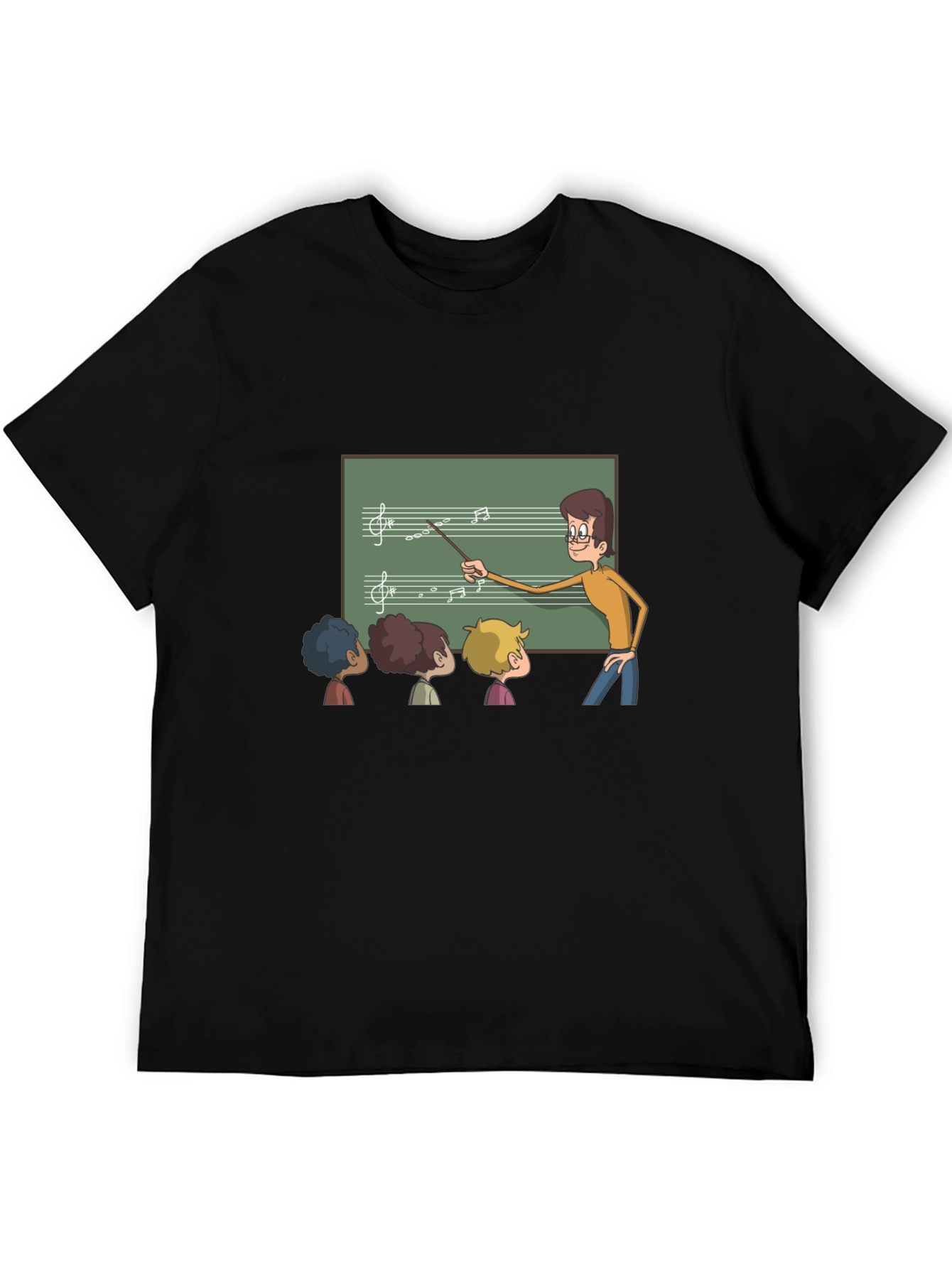 Music Teacher Black T-Shirt