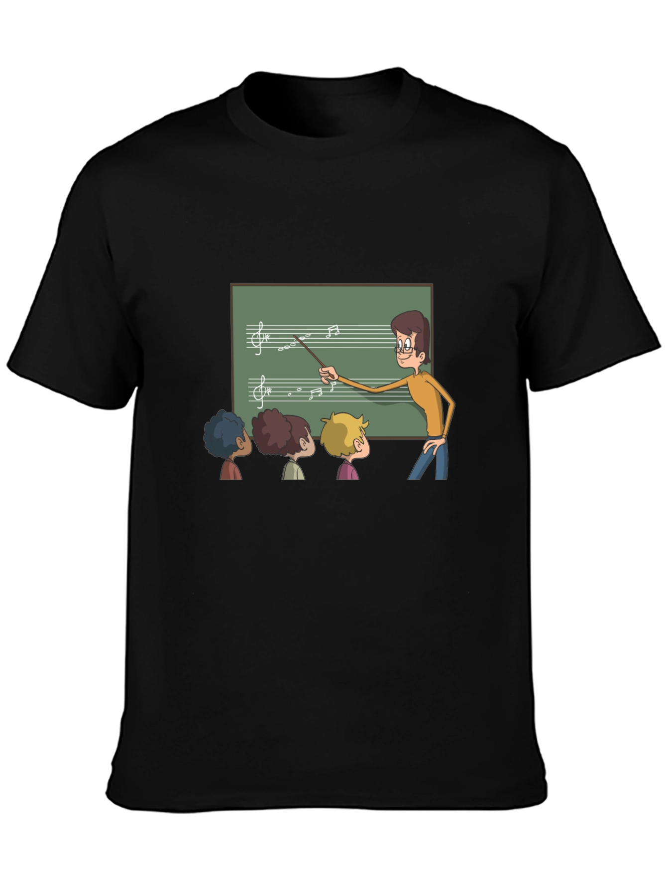 Music Teacher Black T-Shirt
