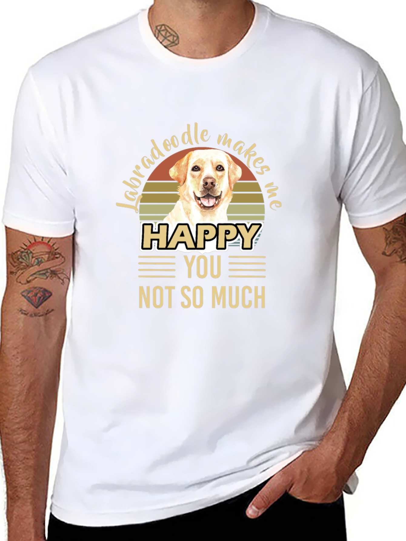 Labradoodle Makes Me Happy T-Shirt