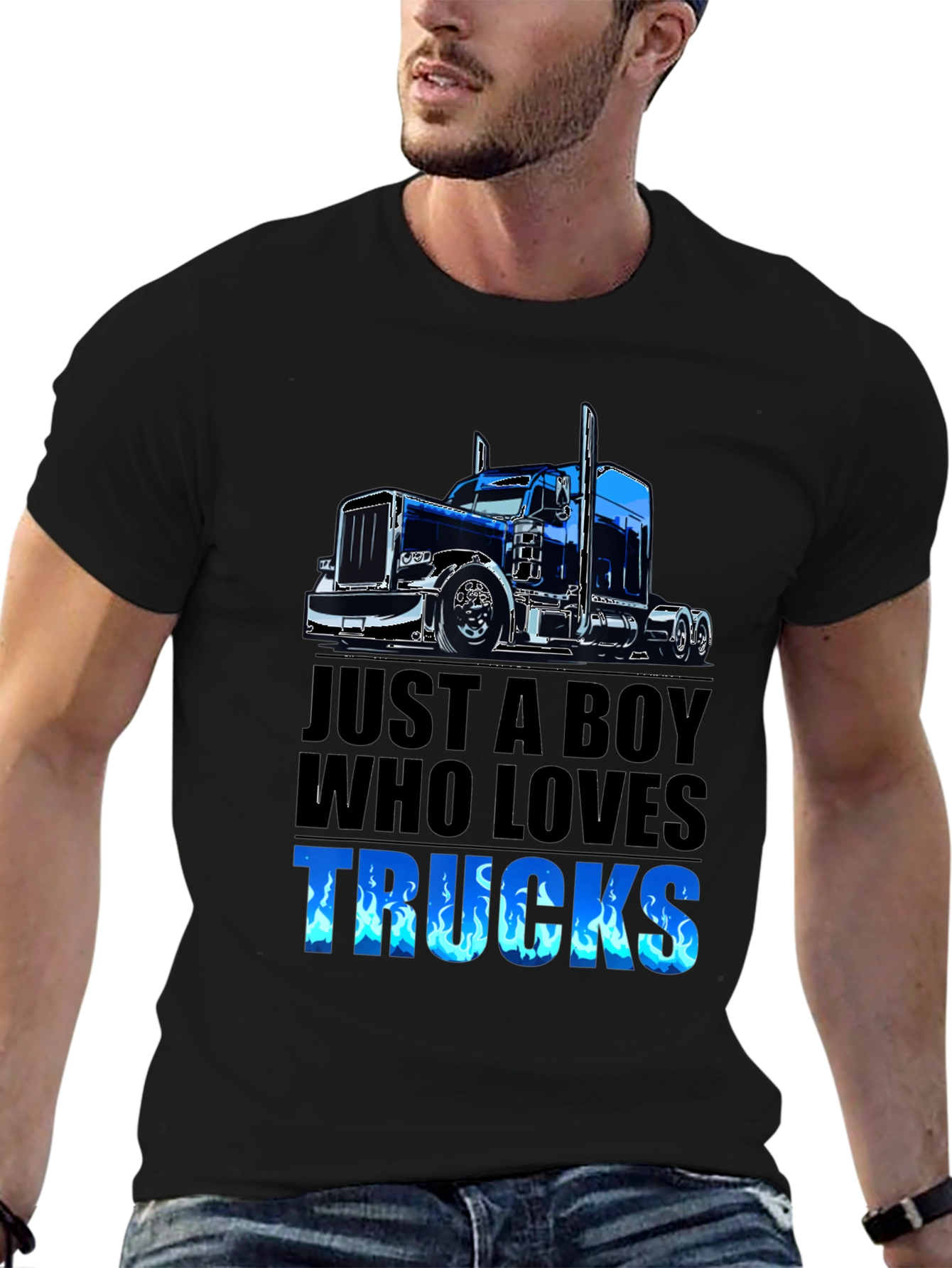 Boy Who Loves Trucks T-Shirt