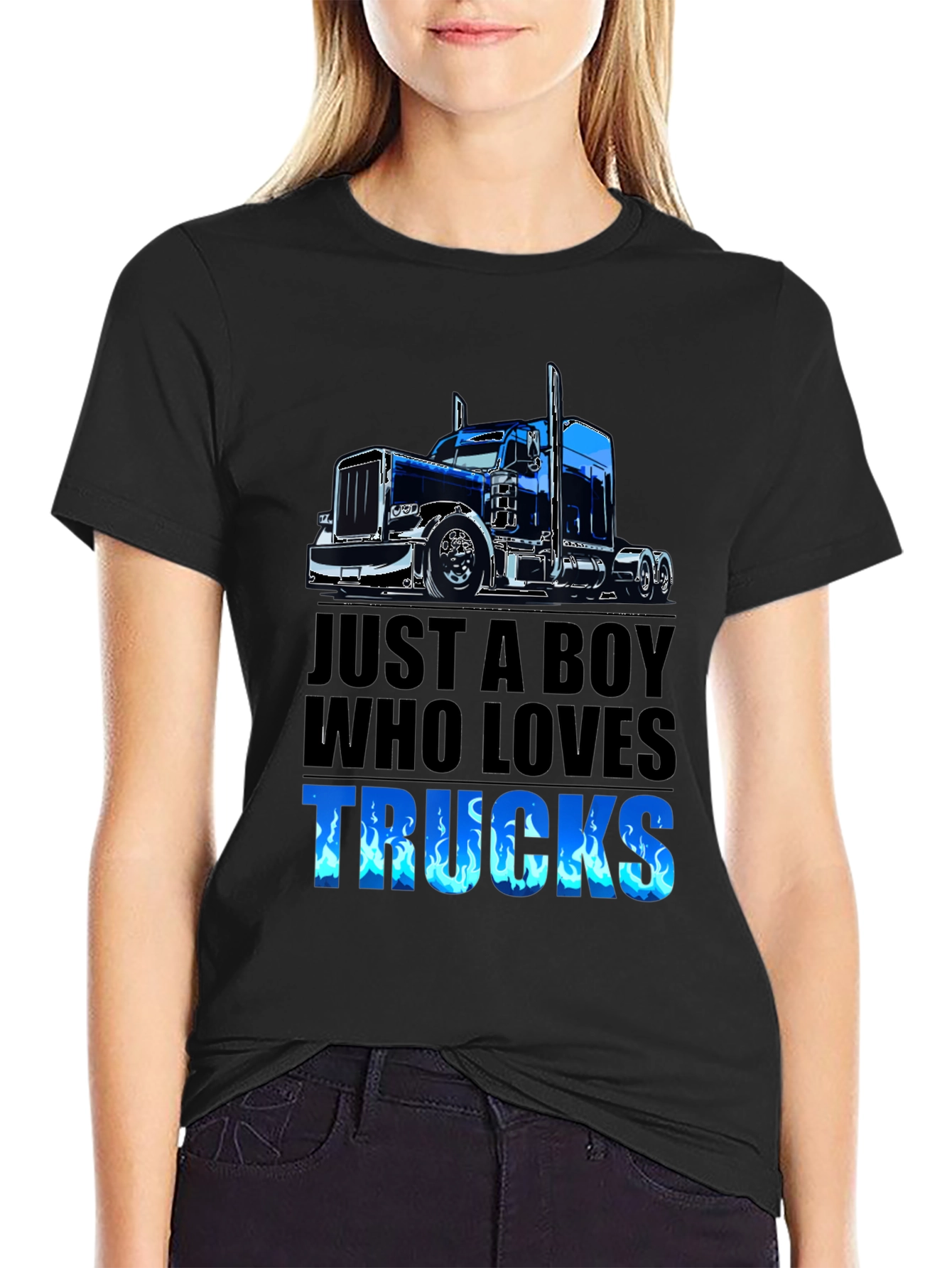 Boy Who Loves Trucks T-Shirt