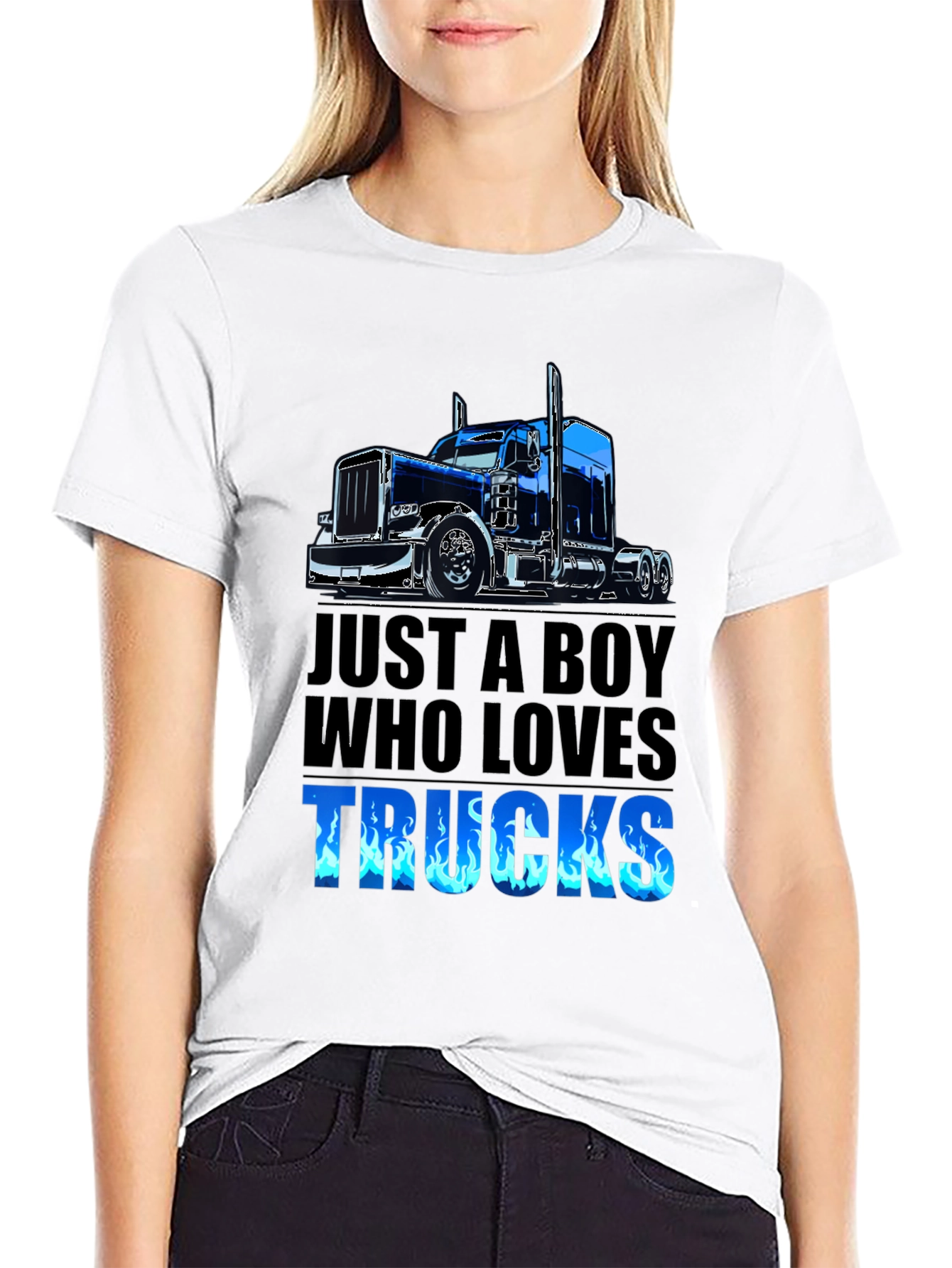 Boy Who Loves Trucks T-Shirt