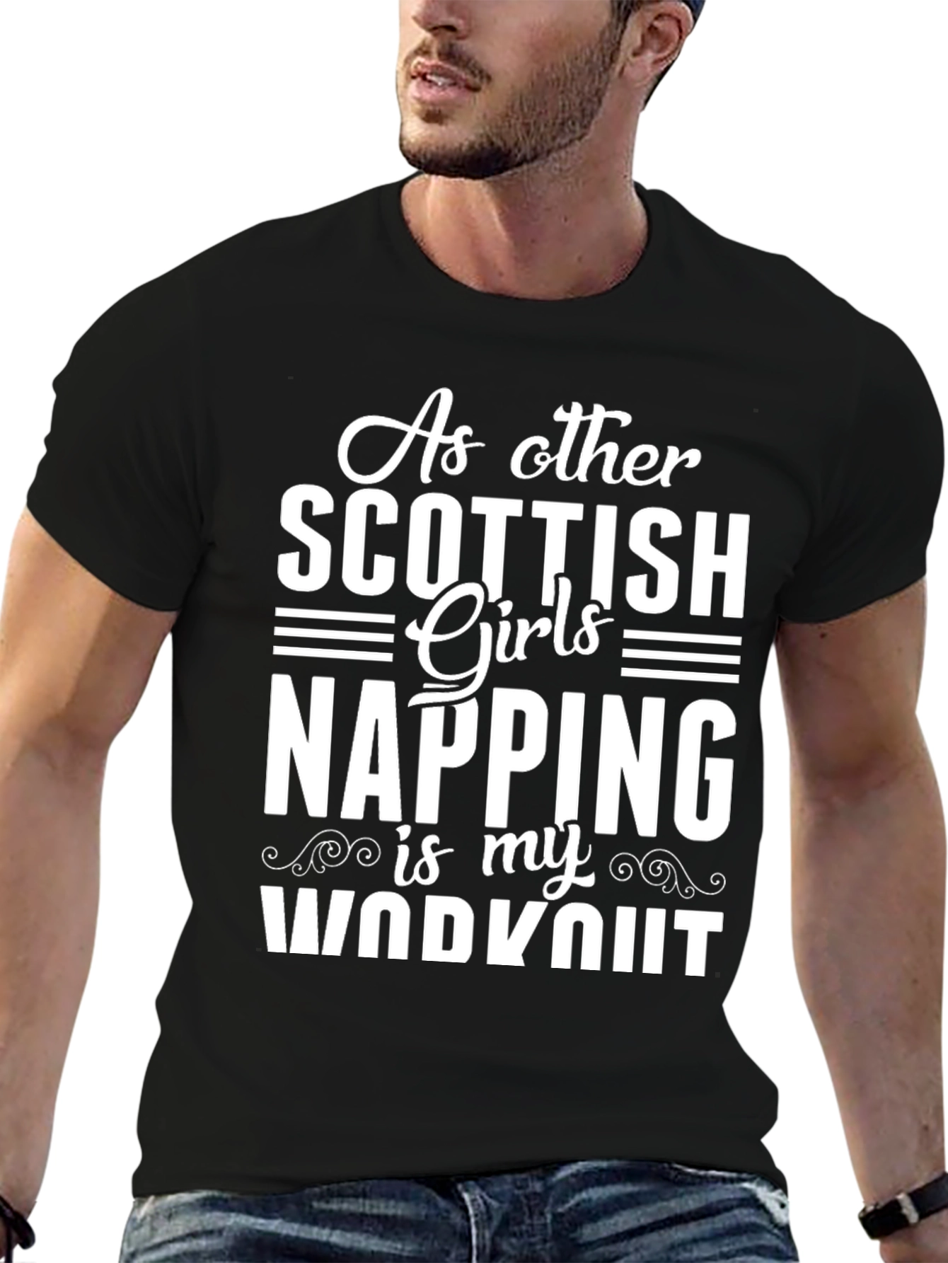 Scottish Girls Napping Workout T-Shirt