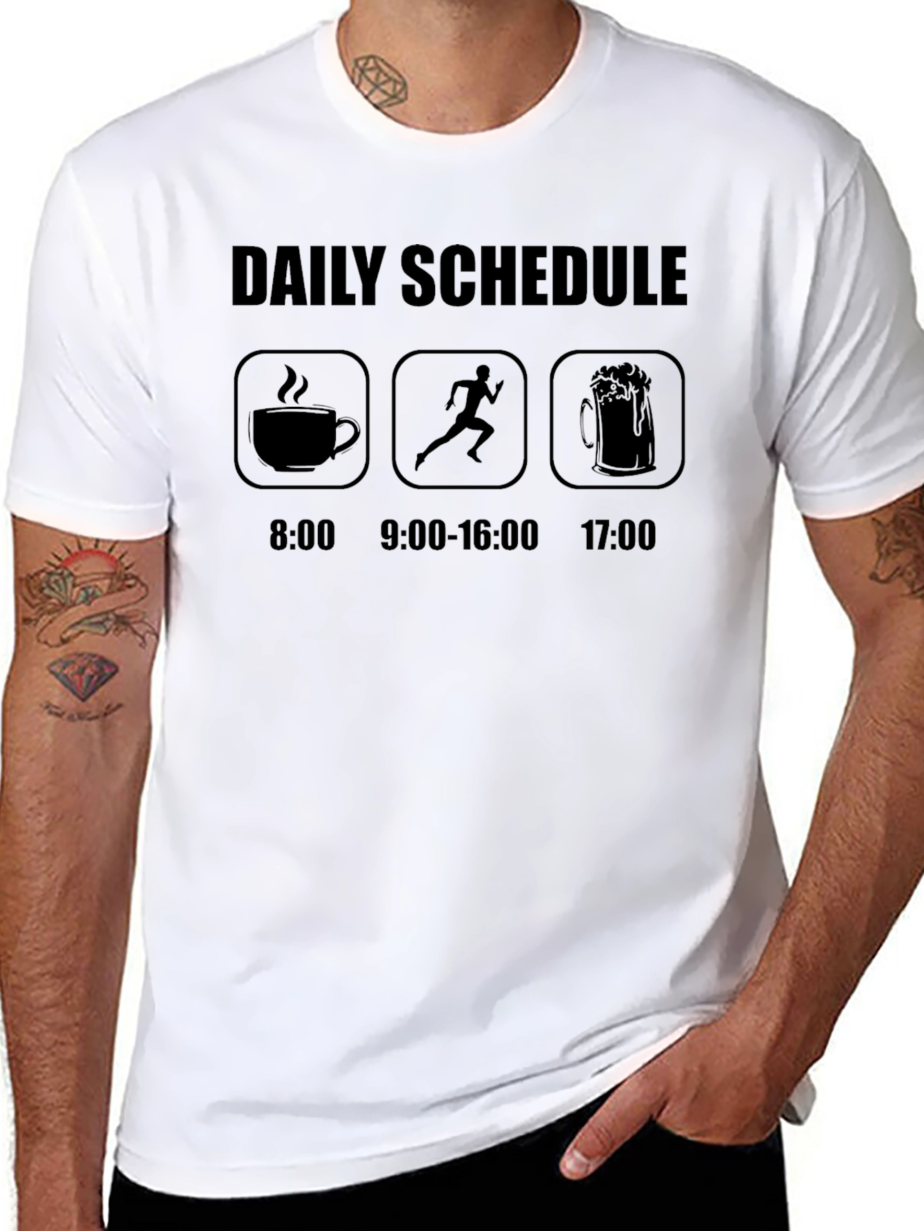 Daily Schedule Coffee Run Beer T-Shirt
