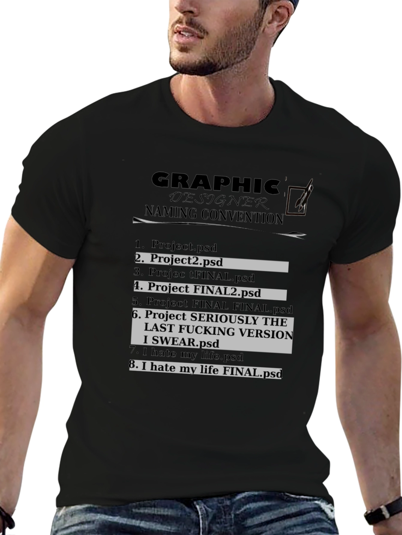 Graphic Designer Naming Convention T-Shirt