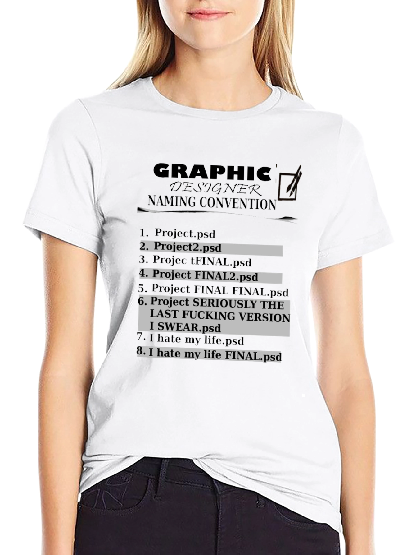 Graphic Designer Naming Convention T-Shirt