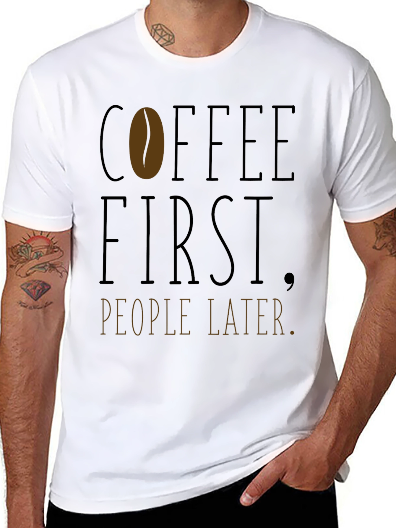 Coffee First People Later T-Shirt