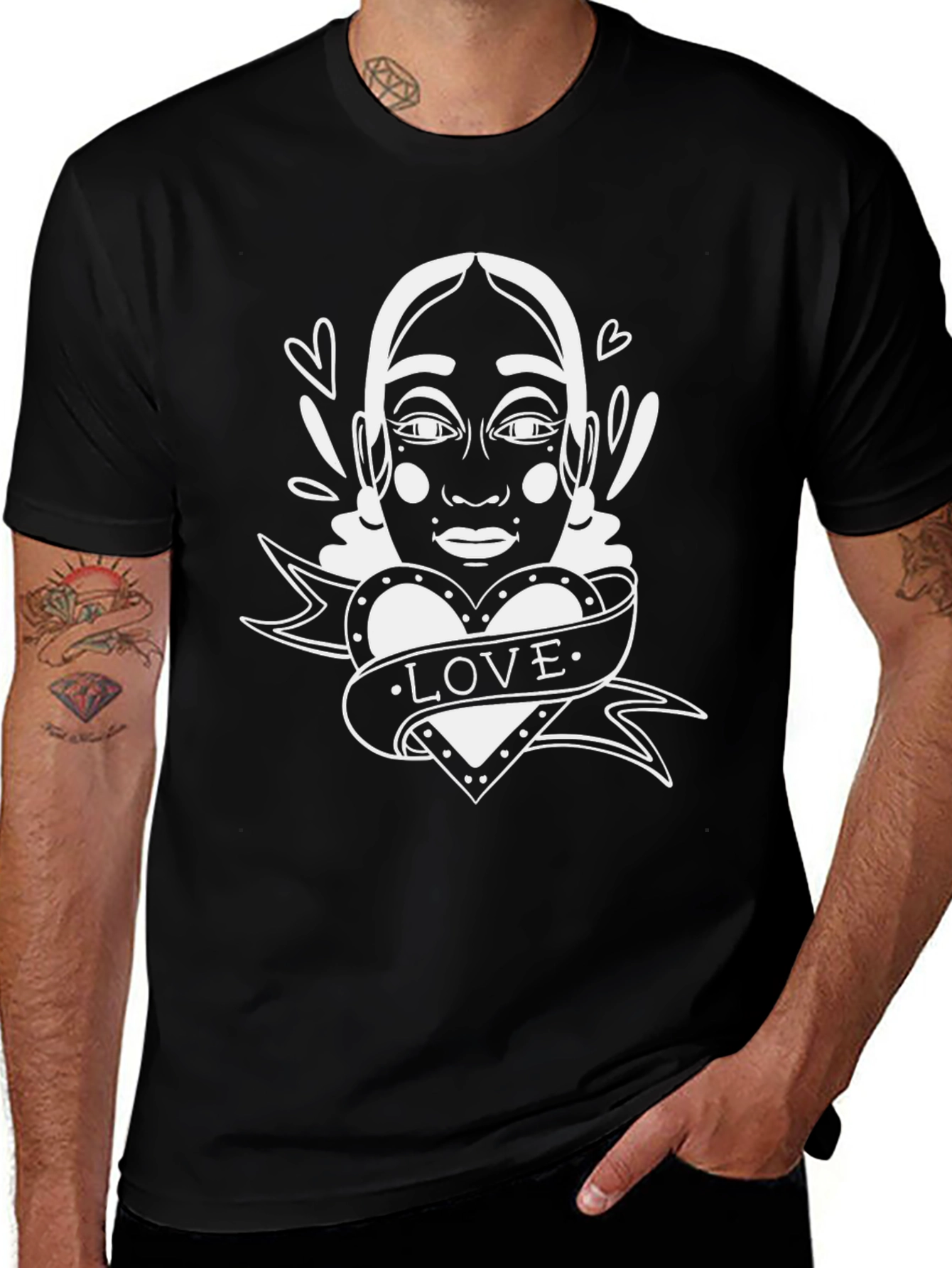 Love Tattoo Graphic T-Shirt